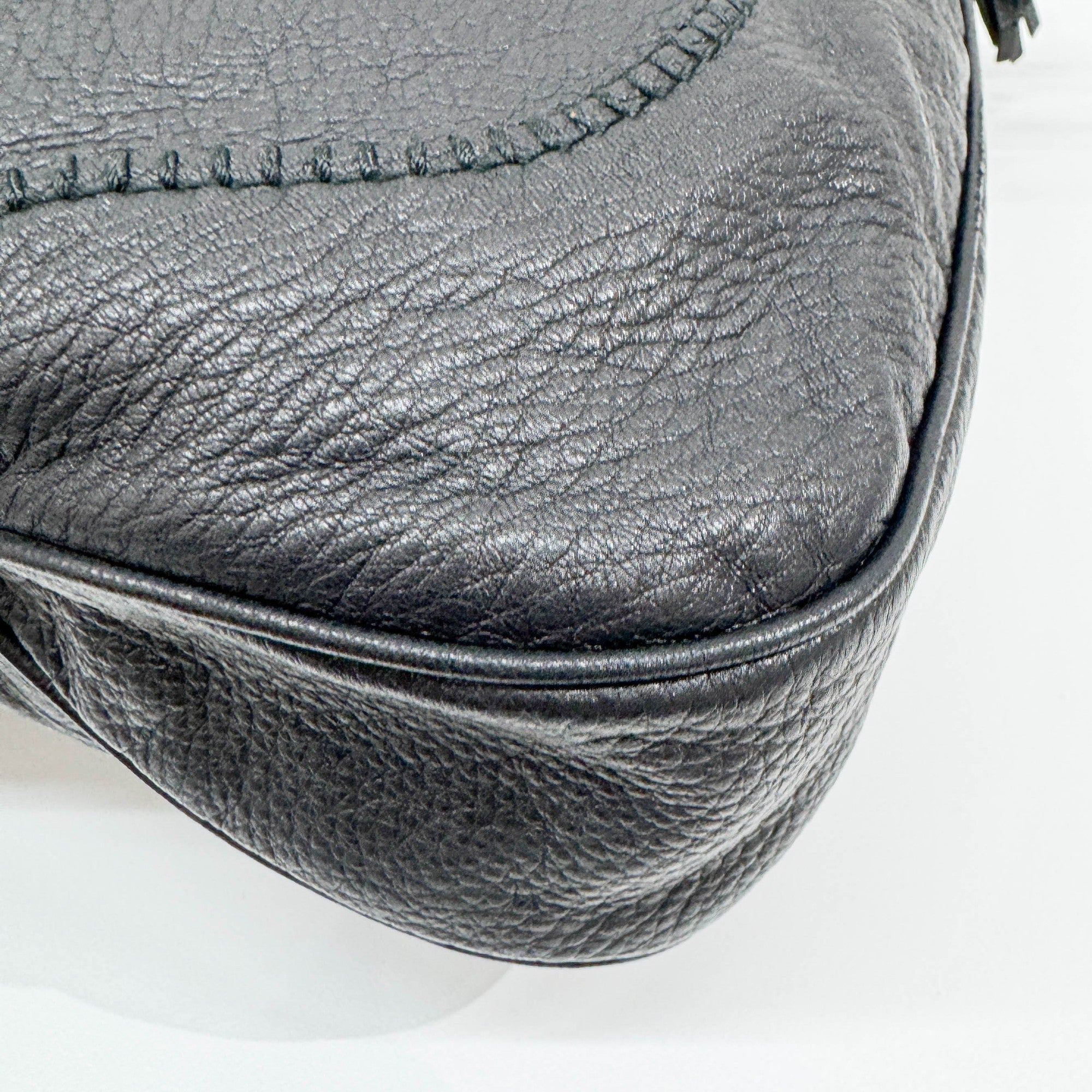 New Jackie Black Leather Two Way Bag