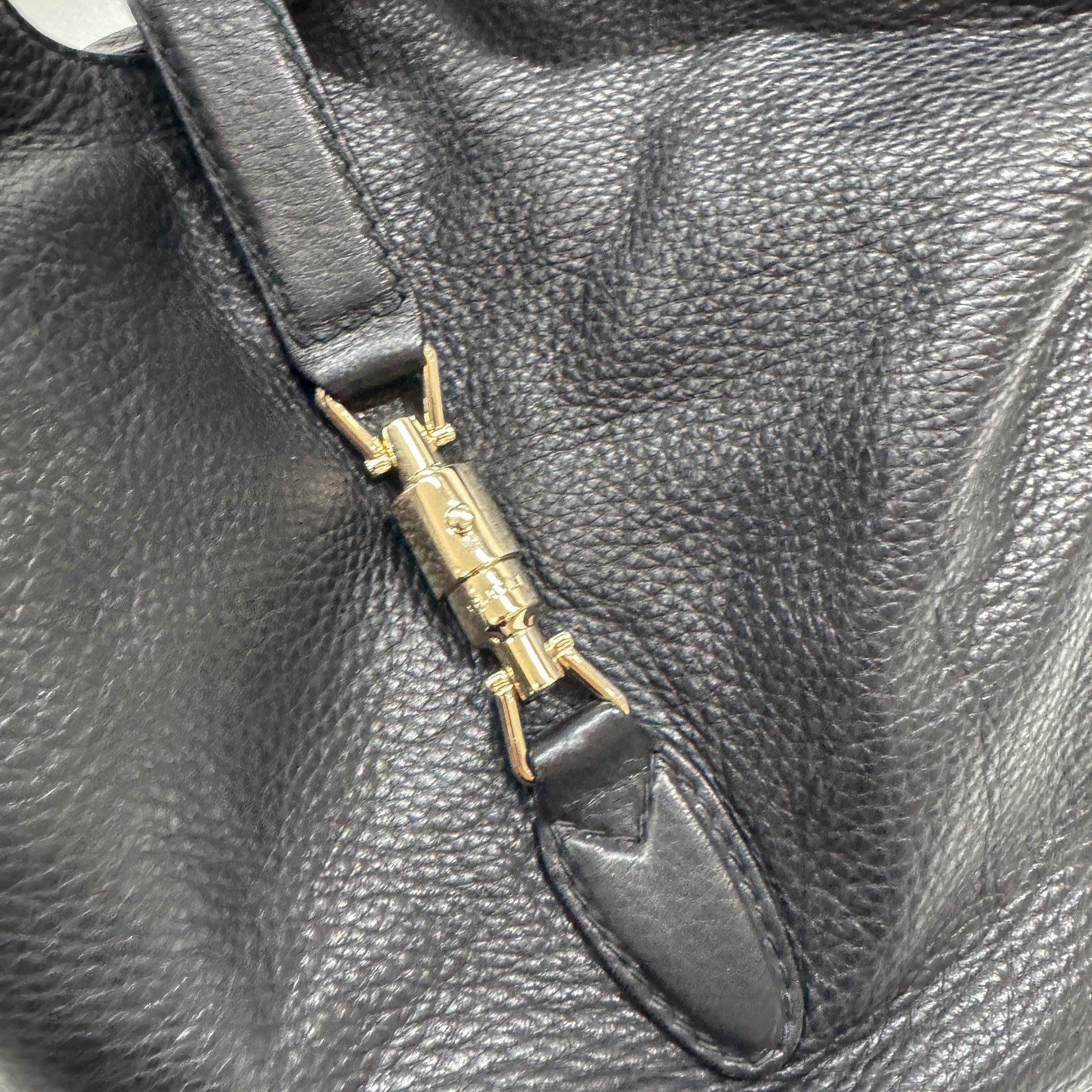 New Jackie Black Leather Two Way Bag