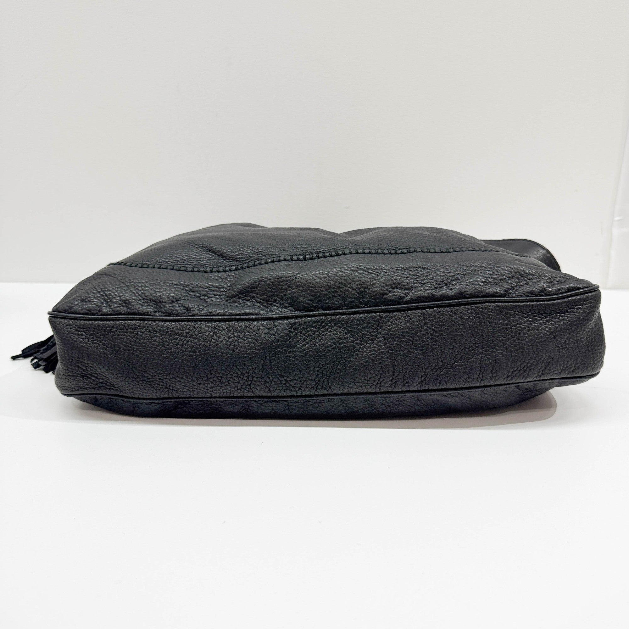 New Jackie Black Leather Two Way Bag