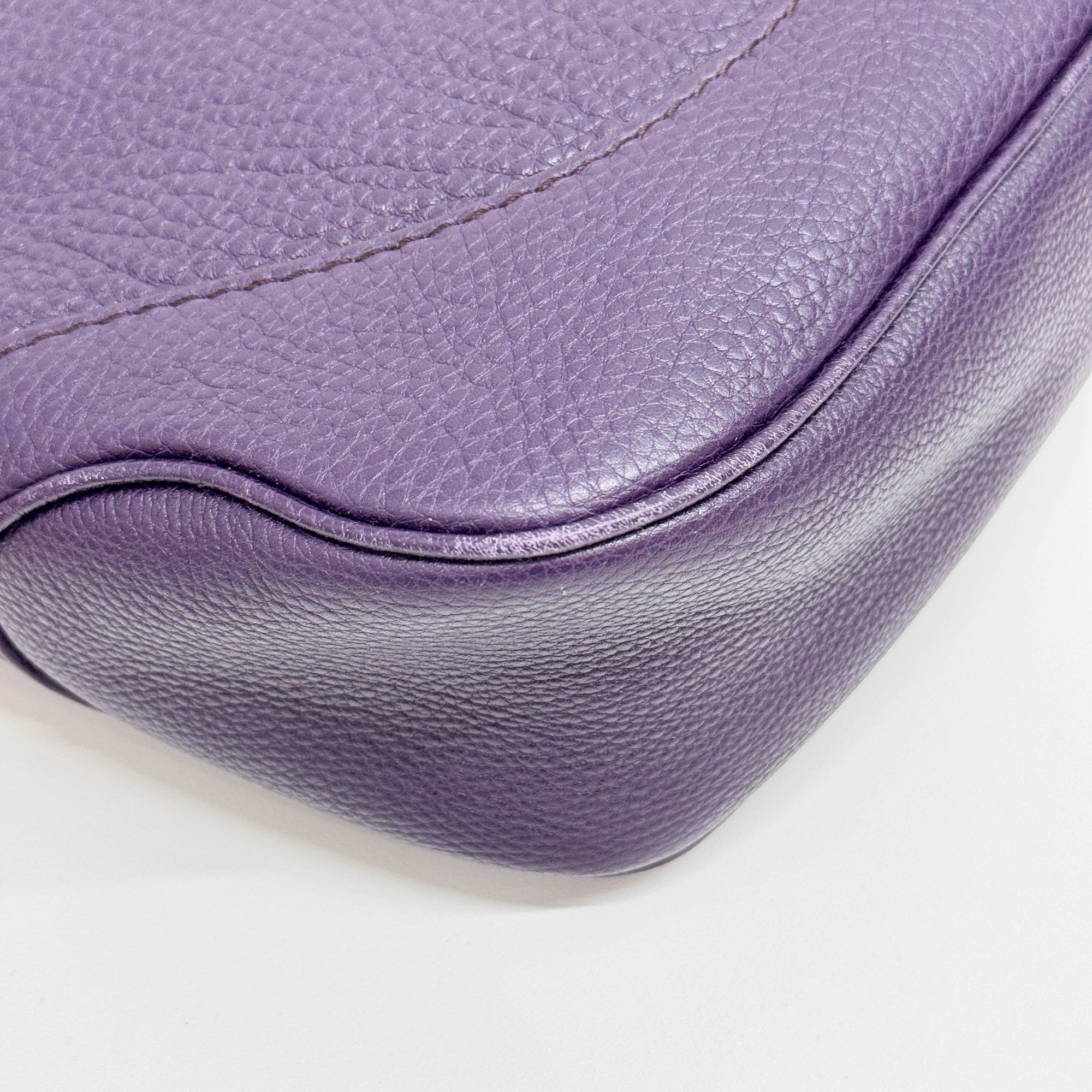 Jackie Purple Leather Two Way Bag