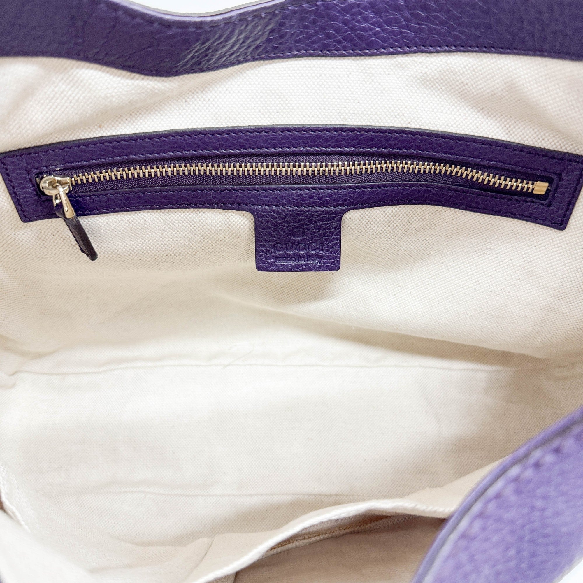 Jackie Purple Leather Two Way Bag