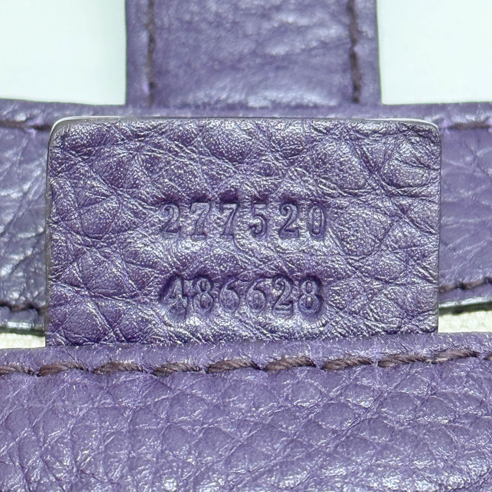 Jackie Purple Leather Two Way Bag