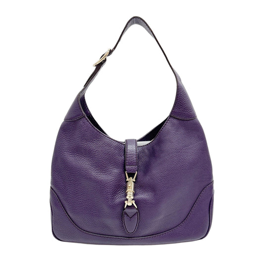 Jackie Purple Leather Two Way Bag