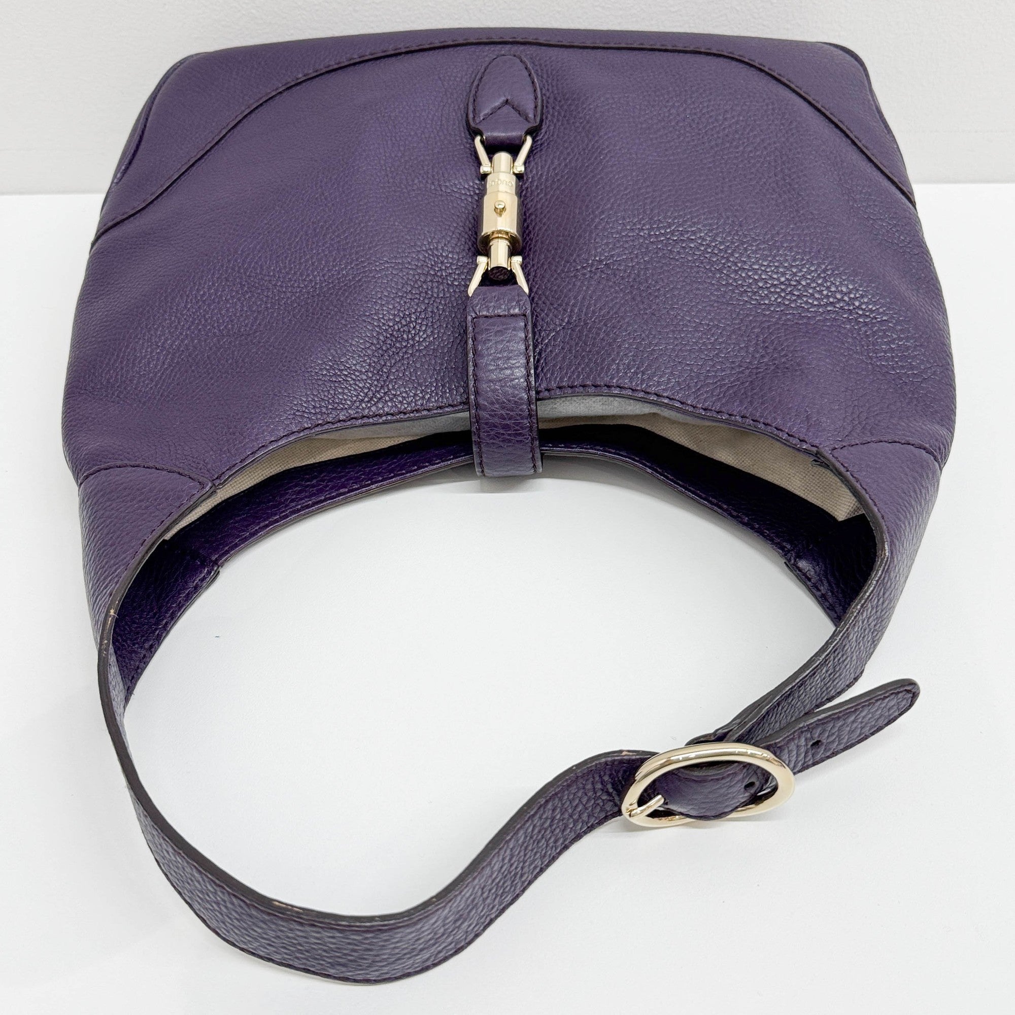 Jackie Purple Leather Two Way Bag