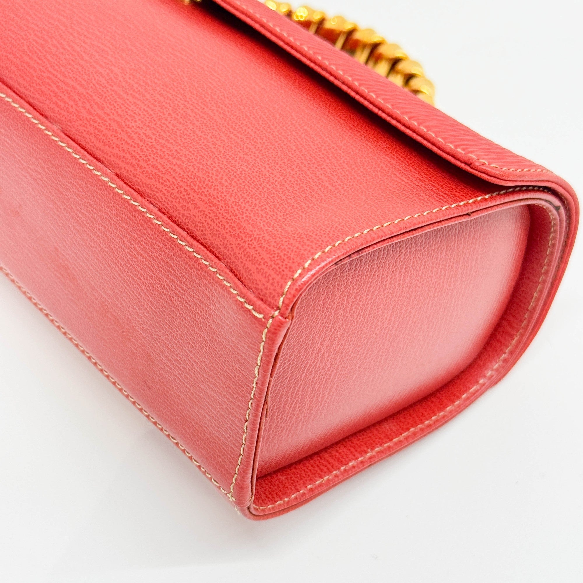 Velazquez Red Leather Hand Bag