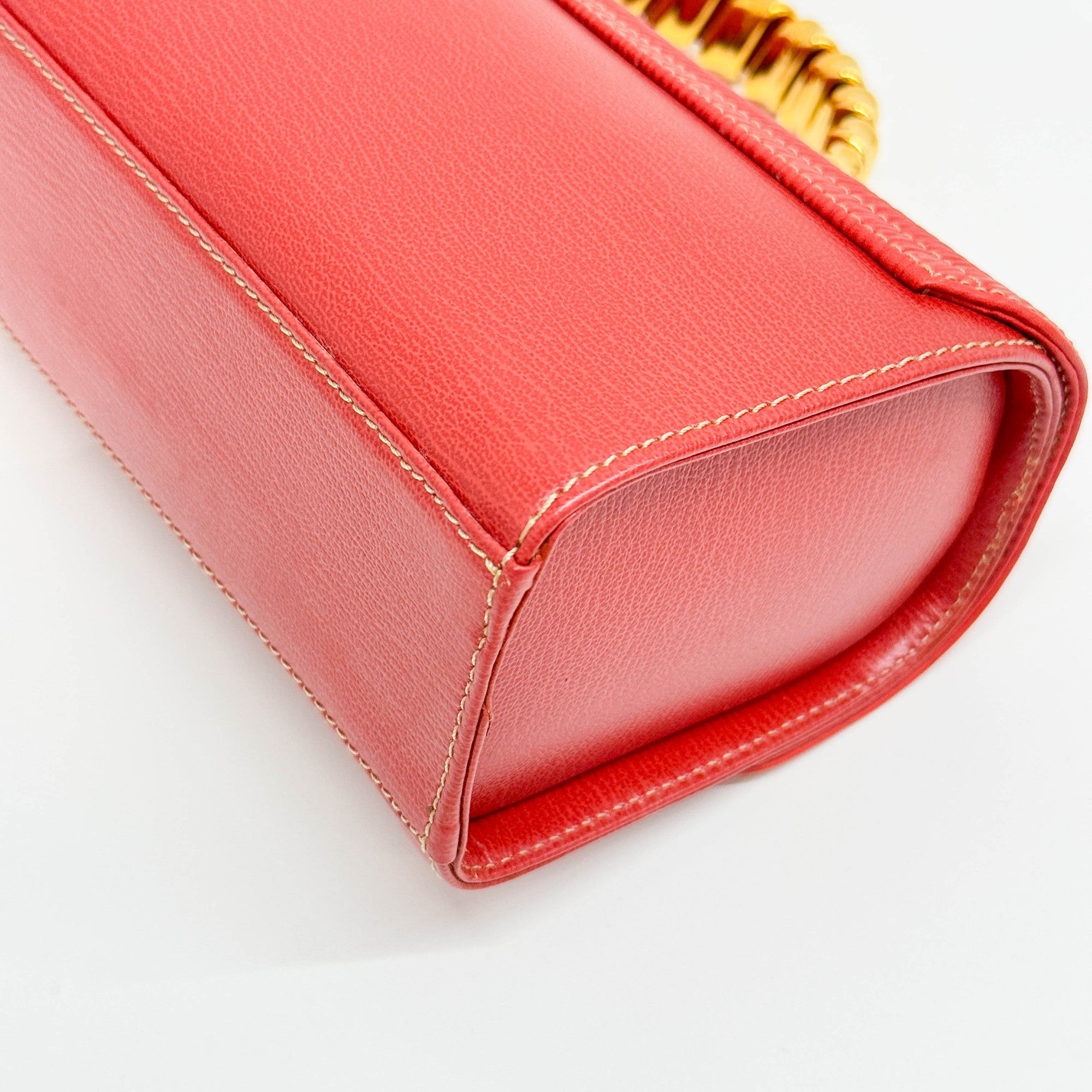 Velazquez Red Leather Hand Bag