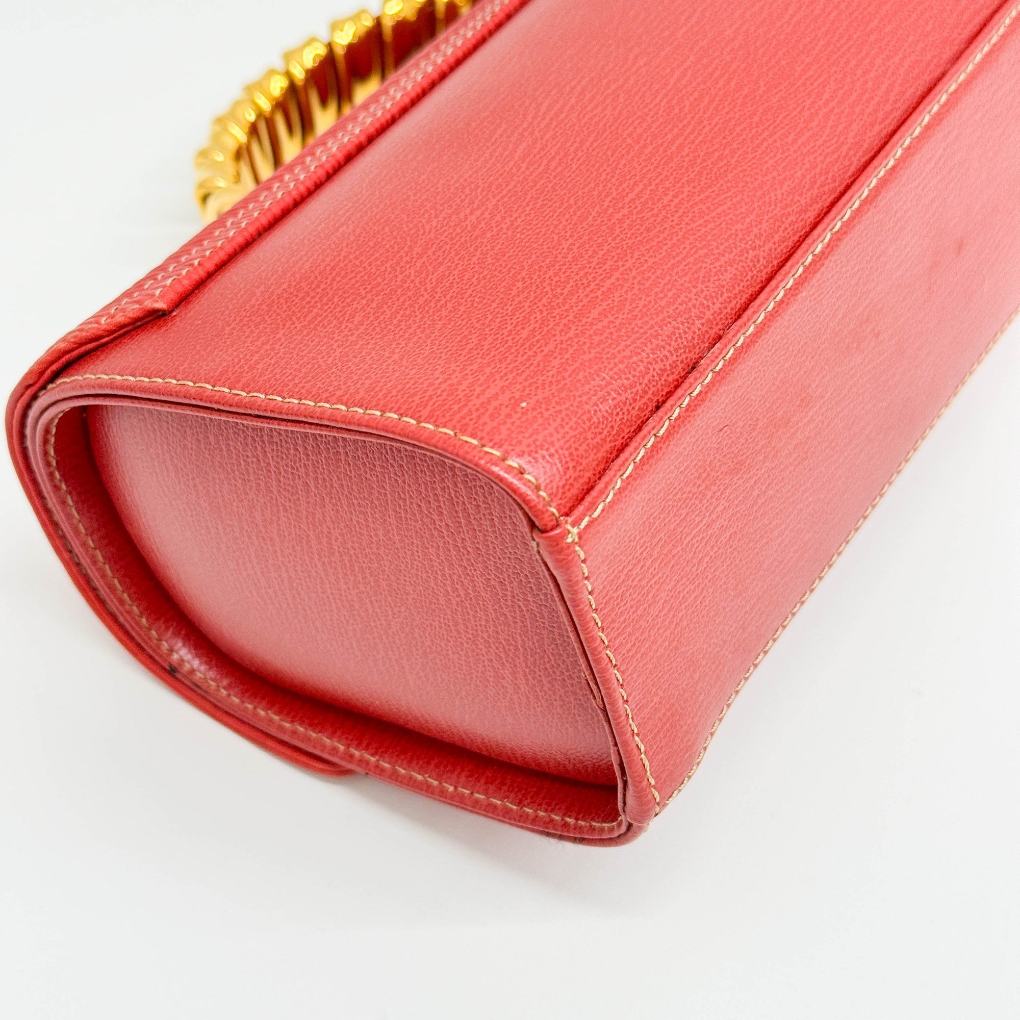 Velazquez Red Leather Hand Bag