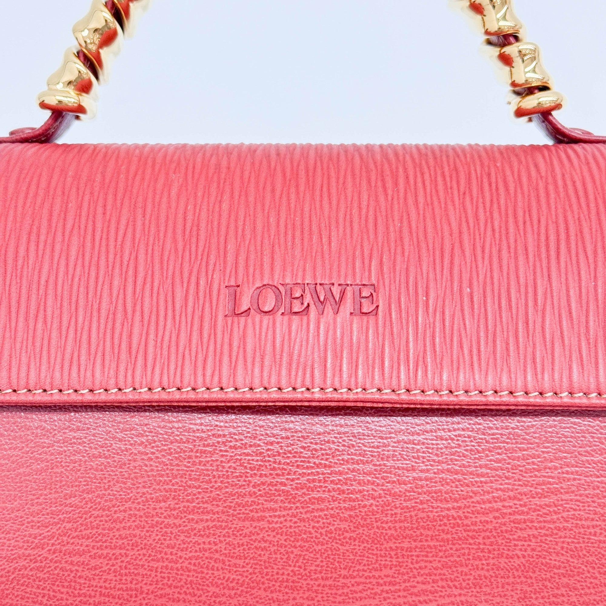 Velazquez Red Leather Hand Bag