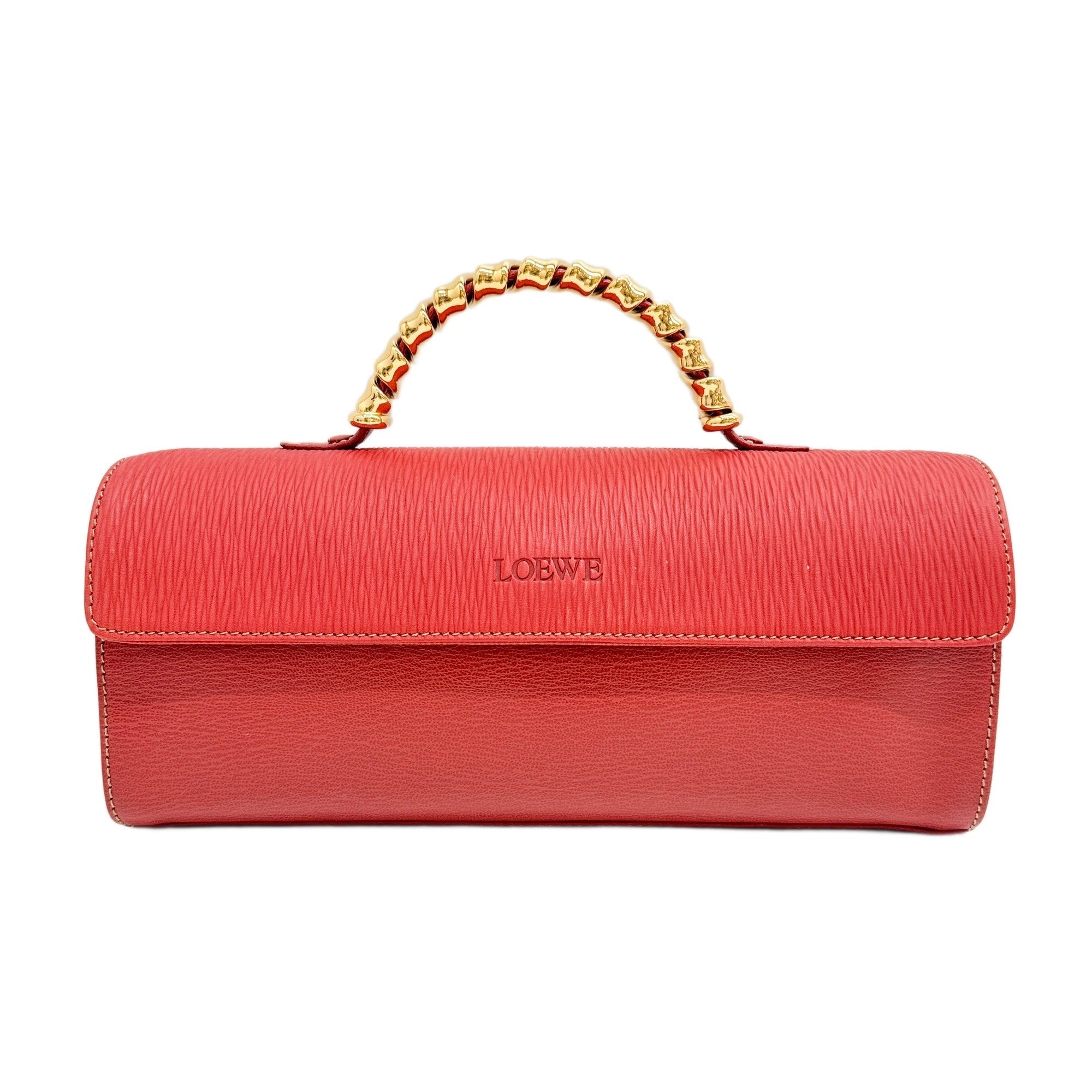 Velazquez Red Leather Hand Bag