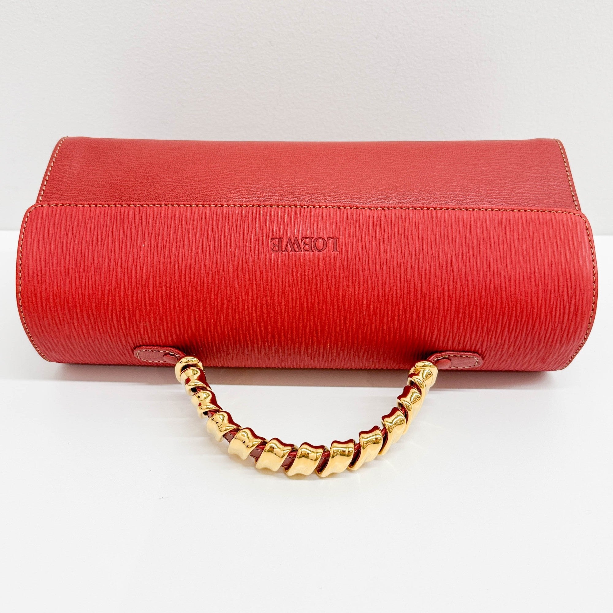 Velazquez Red Leather Hand Bag