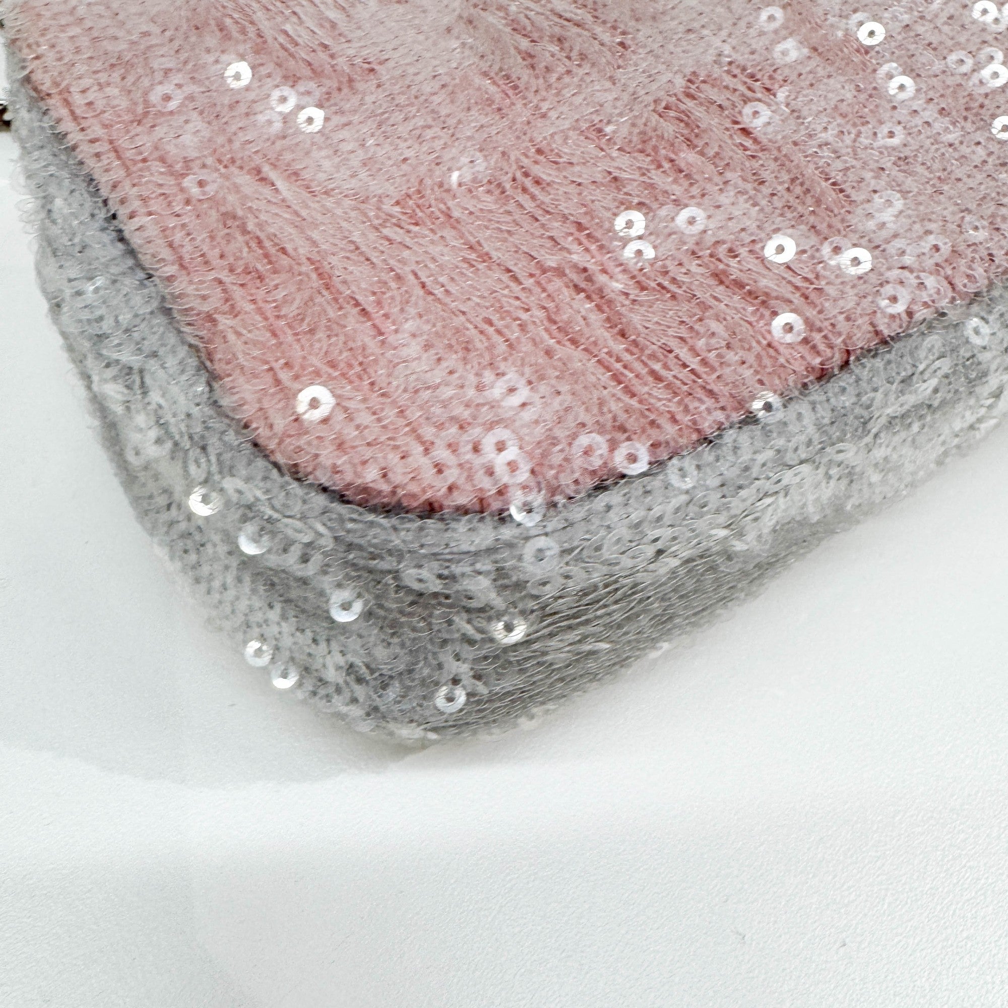 Small Waterfall Timeless Classic Pink Sequin Shoulder Bag