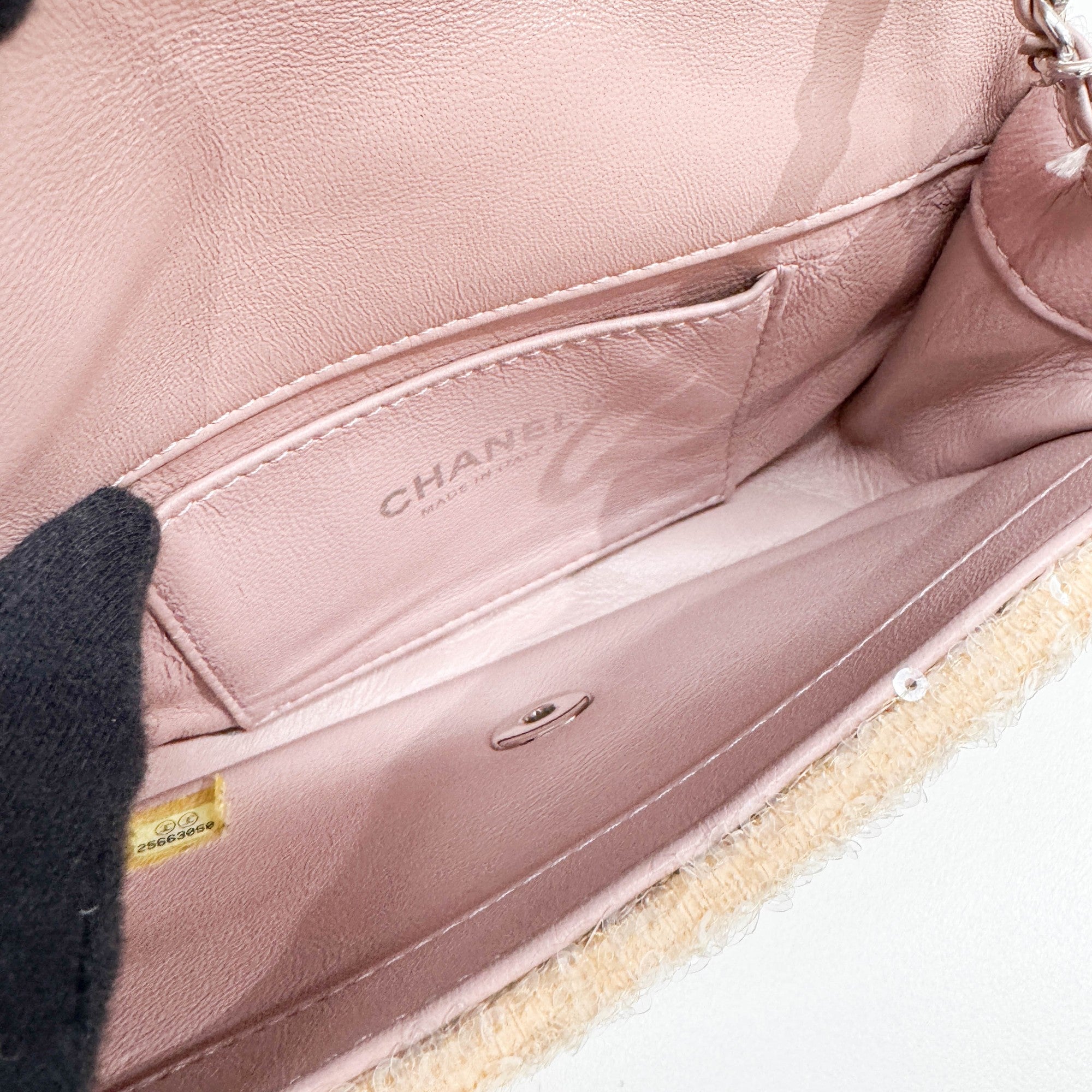 Small Waterfall Timeless Classic Pink Sequin Shoulder Bag