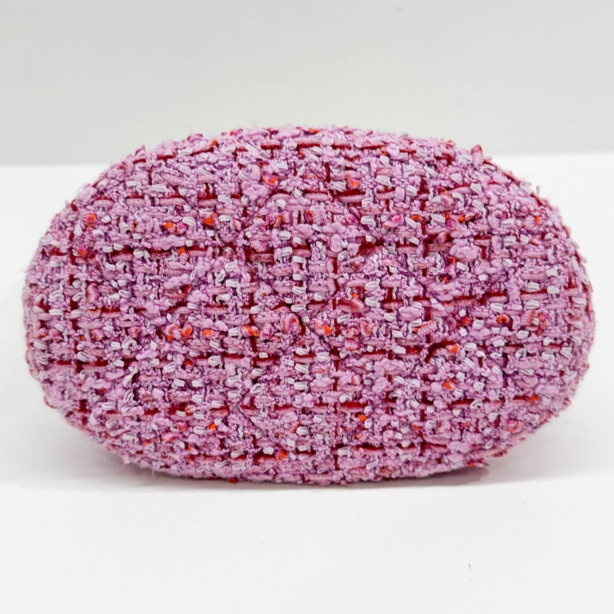 Pink Tweed Bucket Two Way Bag