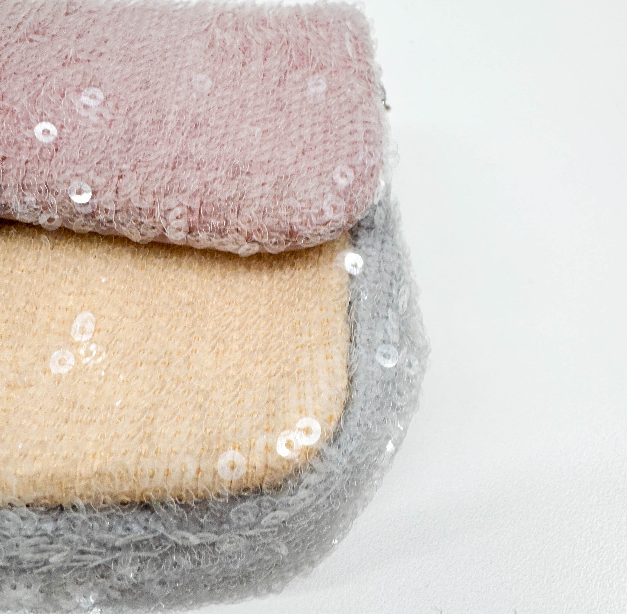 Mini Classic Flap Waterfall Pink Sequin Shoulder Bag