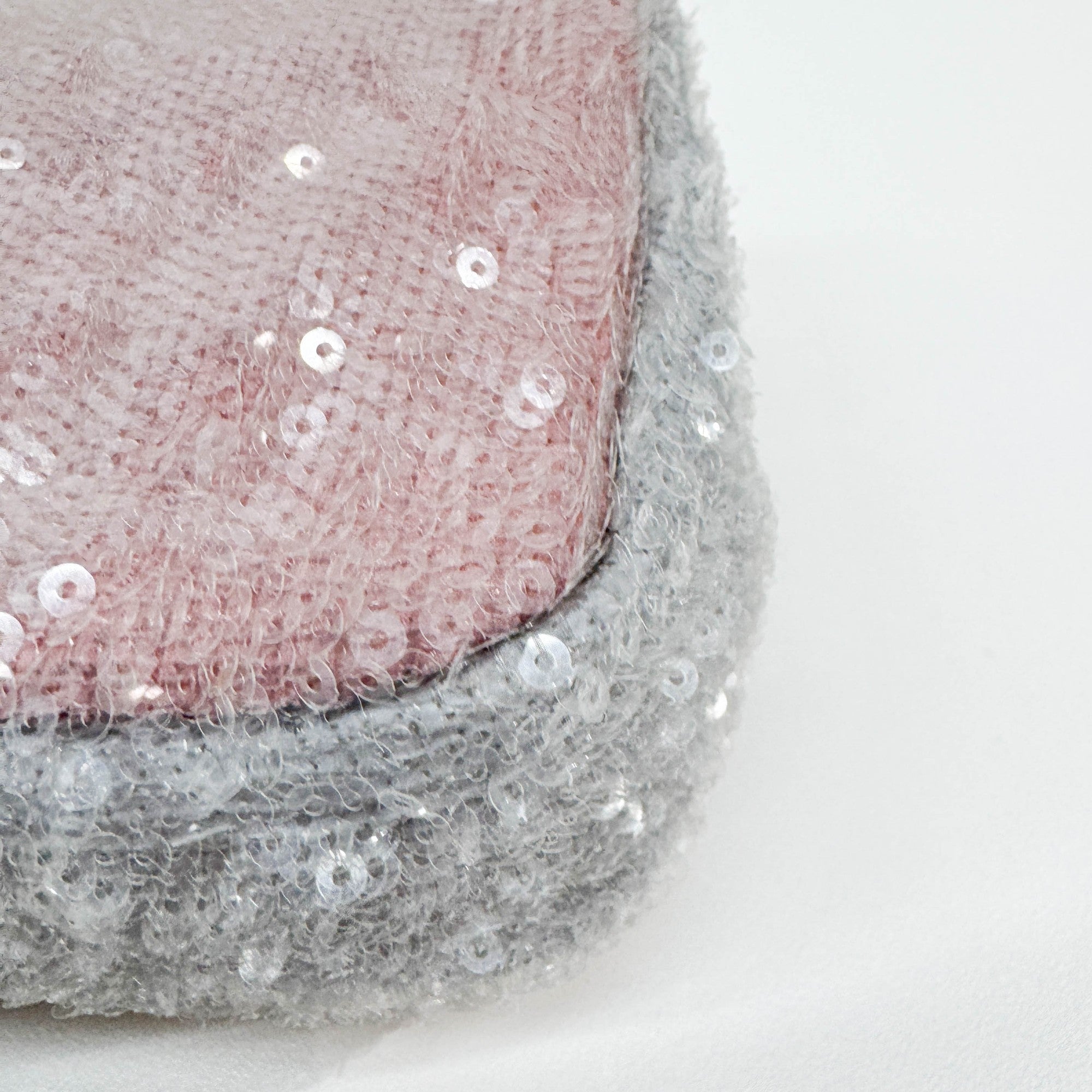 Mini Classic Flap Waterfall Pink Sequin Shoulder Bag