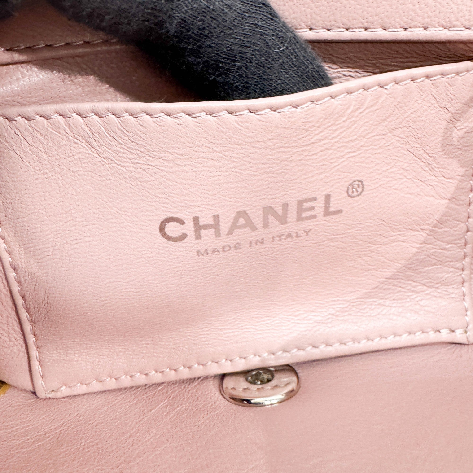 Mini Classic Flap Waterfall Pink Sequin Shoulder Bag