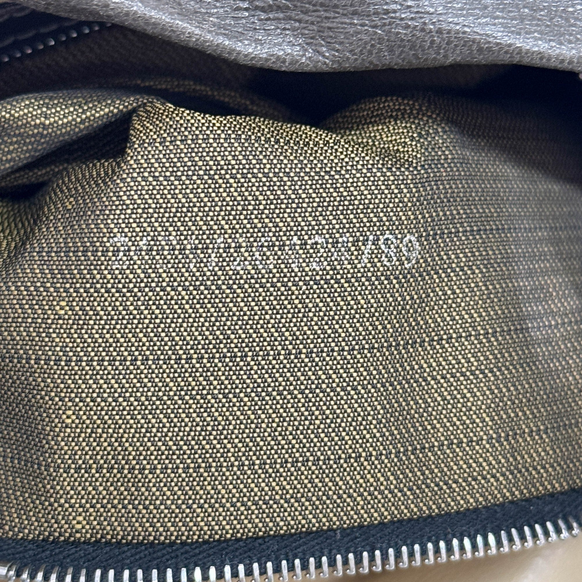 Baguette Charcoal Gray Beads Shoulder Bag