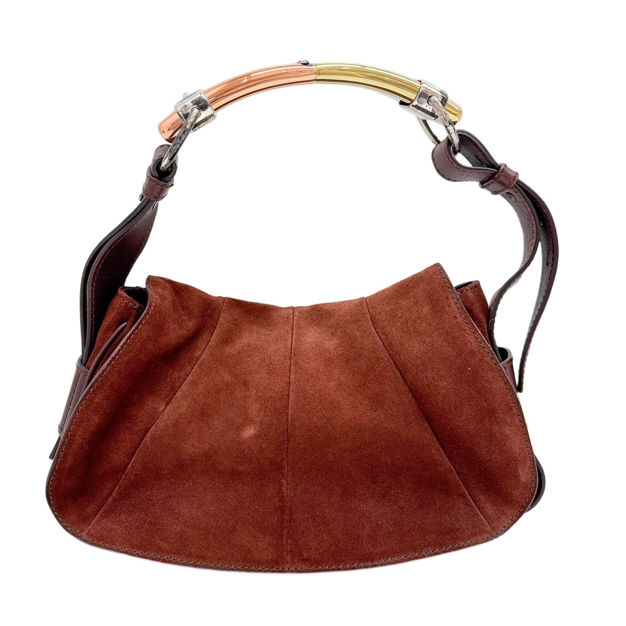 Brown Suede Shoulder Bag