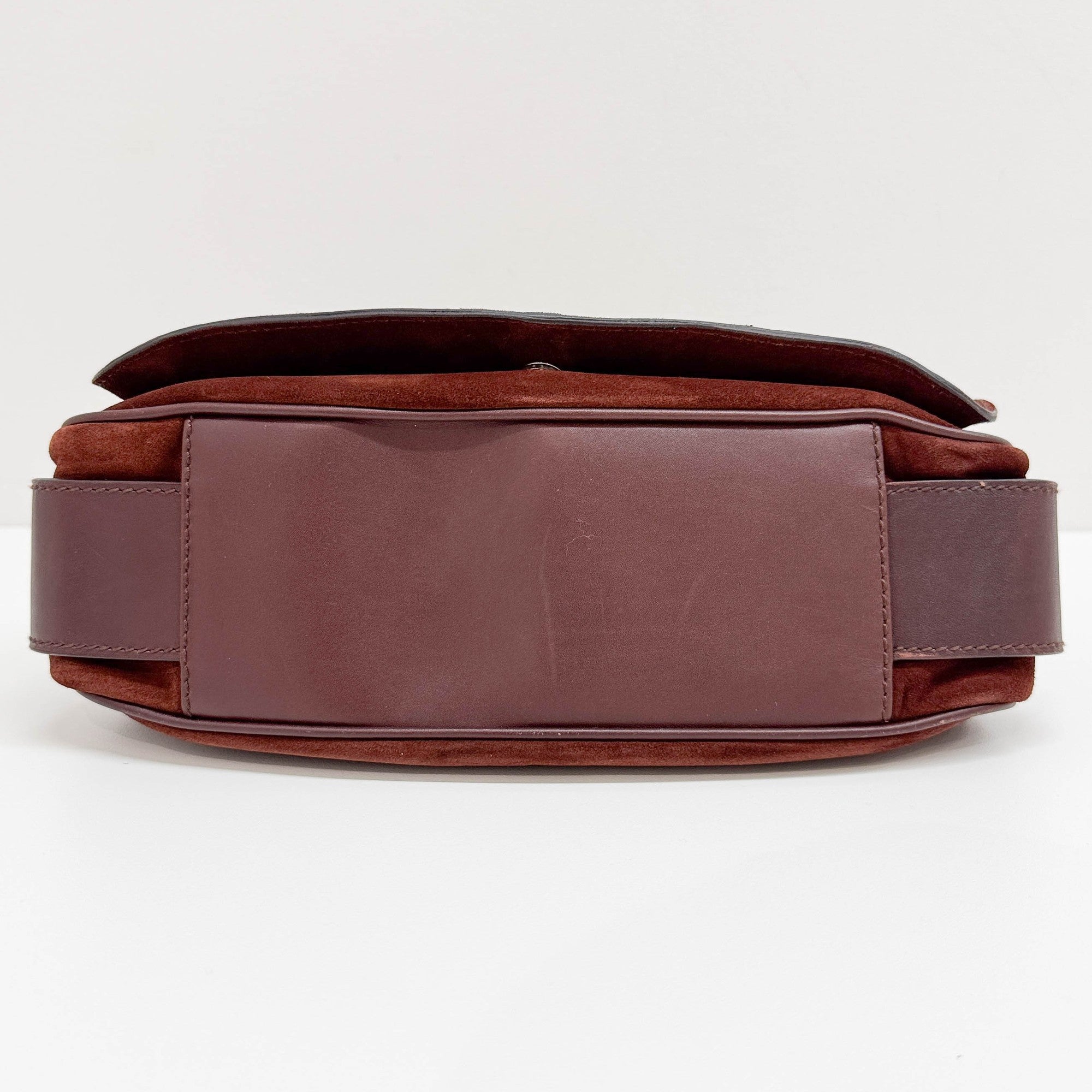 Brown Suede Shoulder Bag