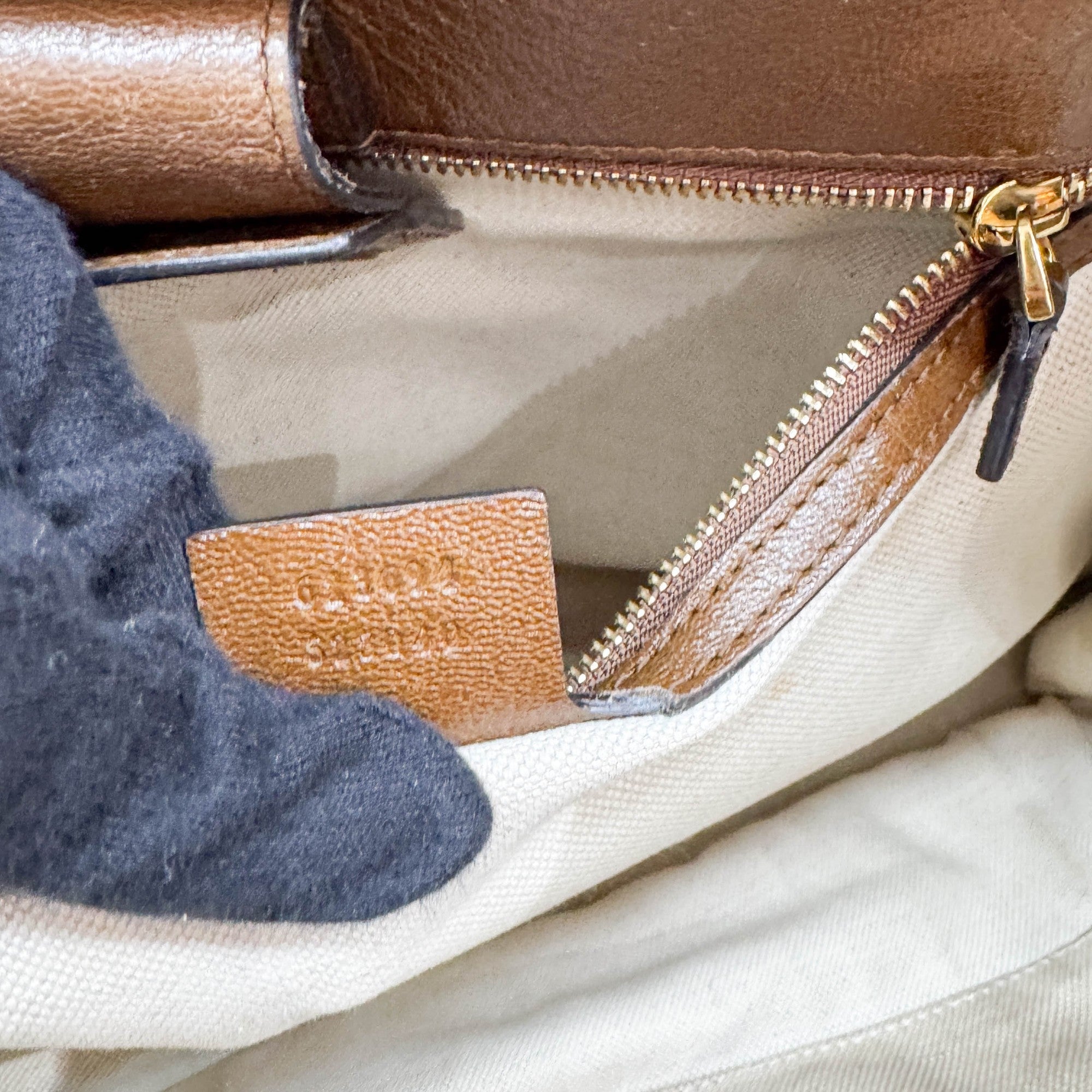 Horsebit Brown Leather Shoulder Bag