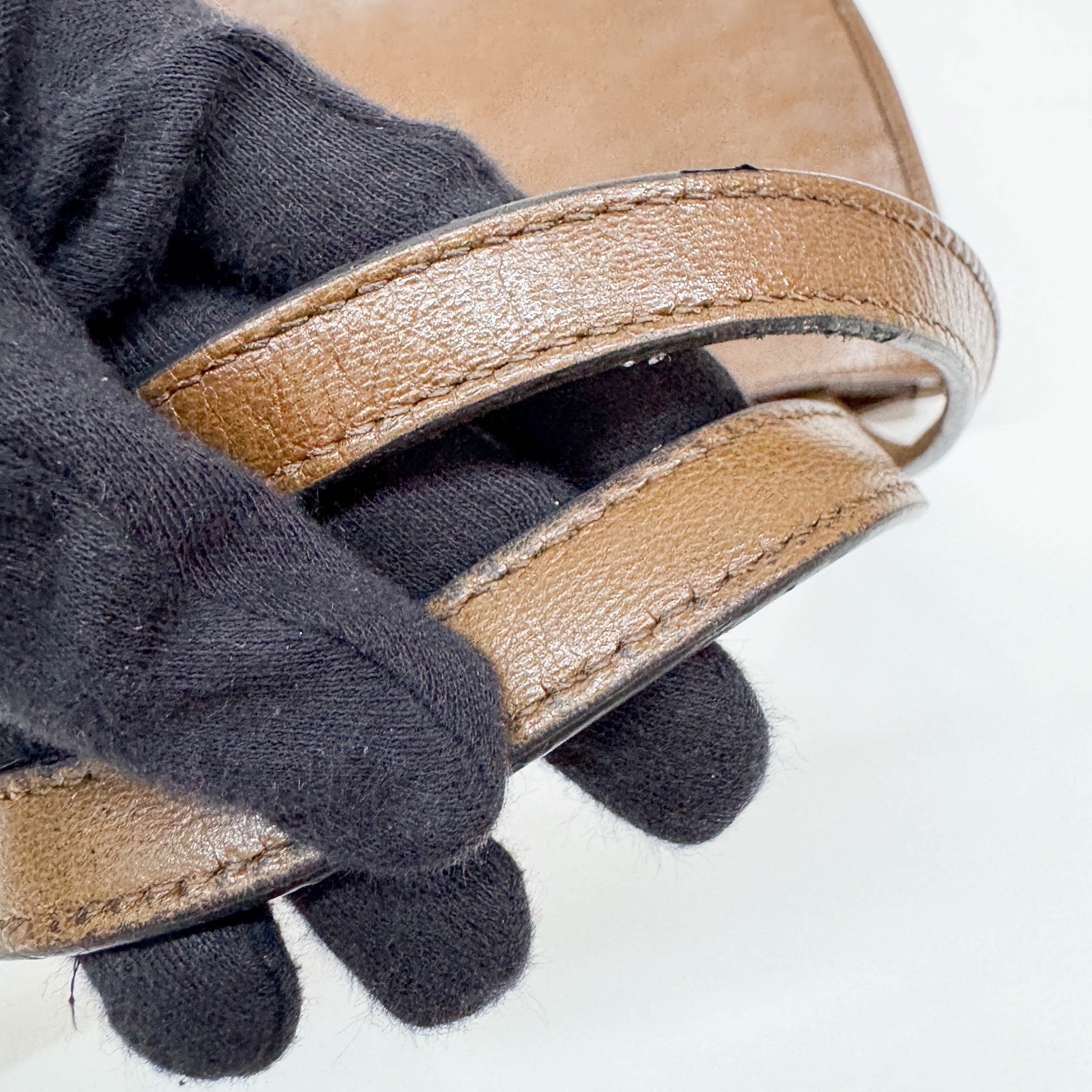 Horsebit Brown Leather Shoulder Bag