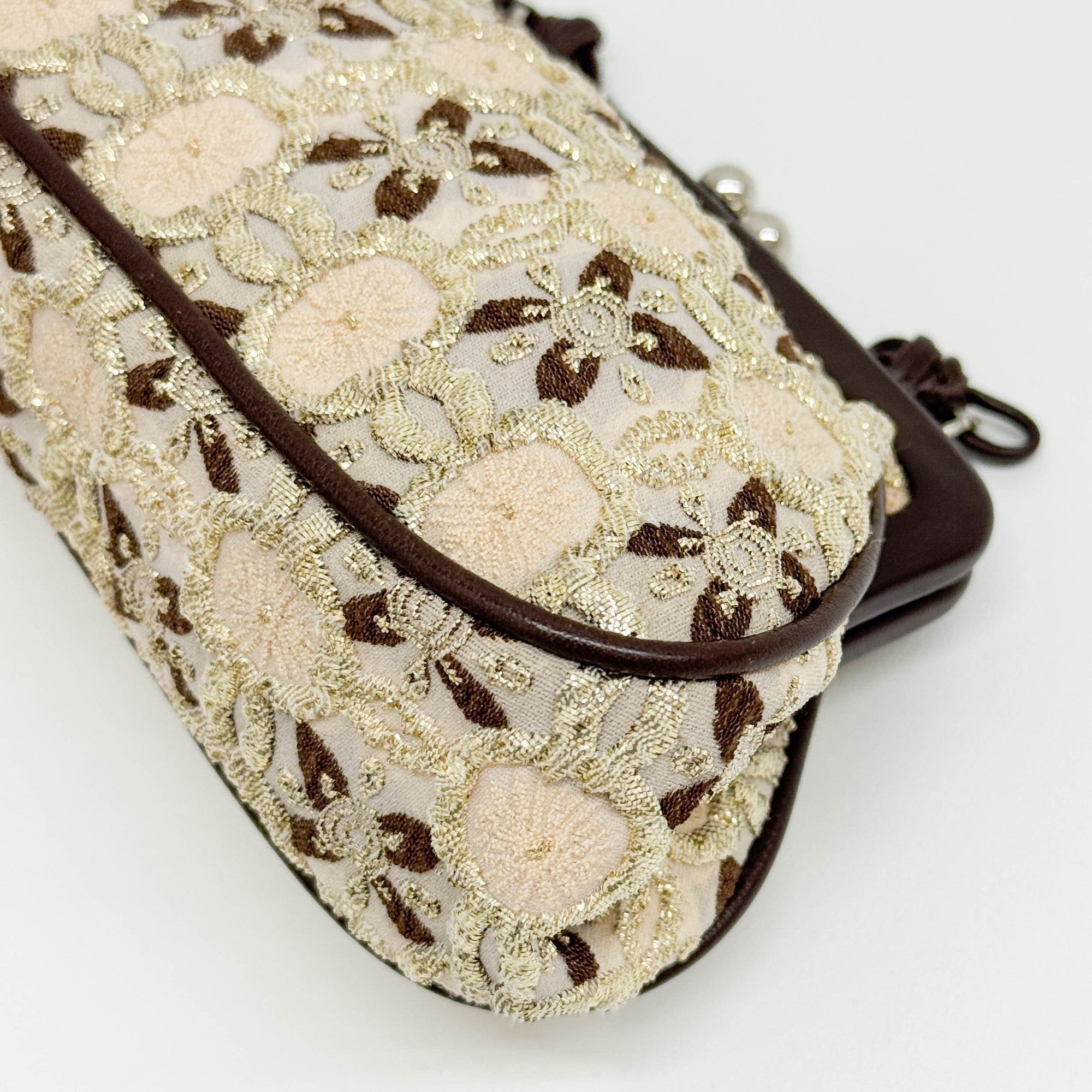 Embroidery Multicolor Viscouse Pouch Bag