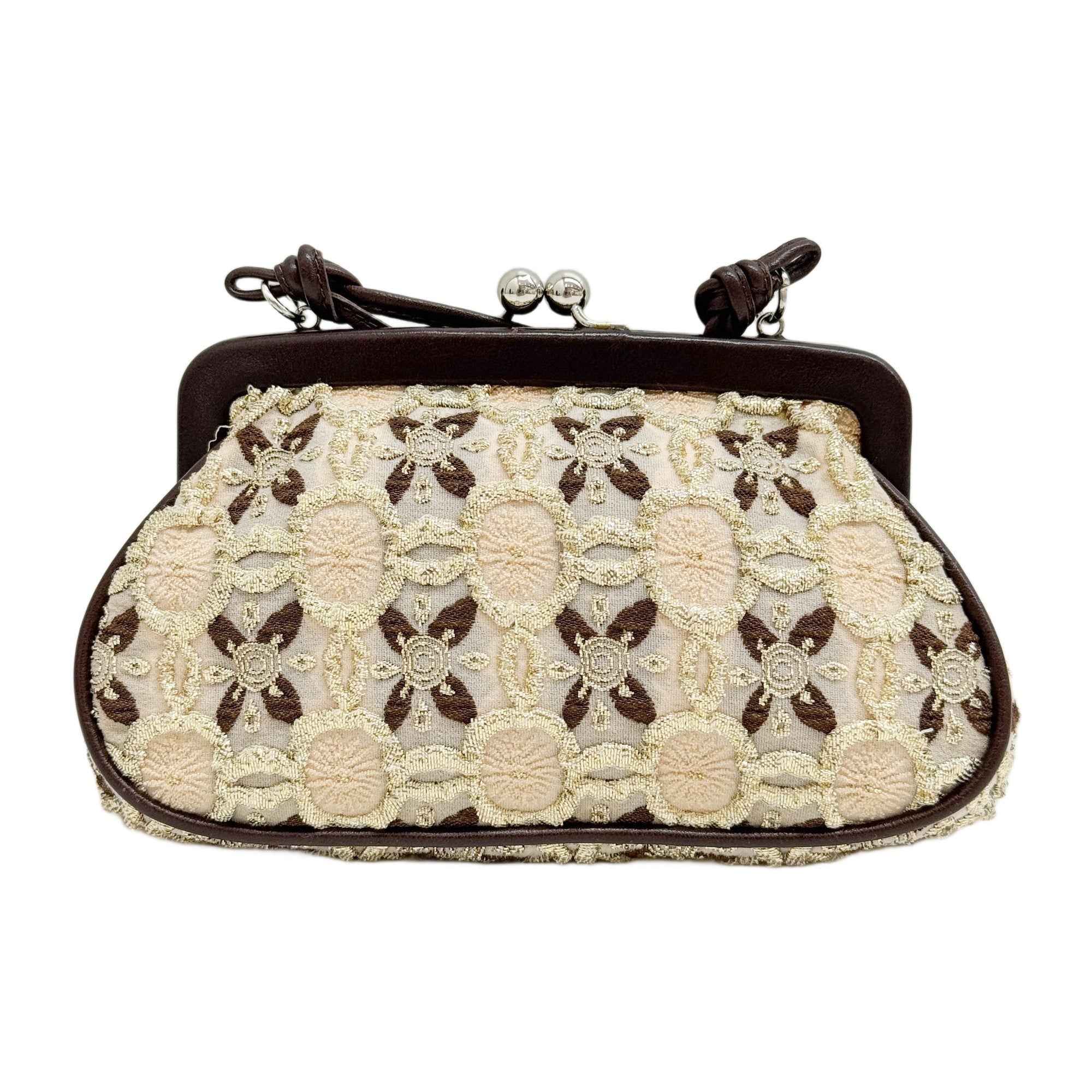 Embroidery Multicolor Viscouse Pouch Bag