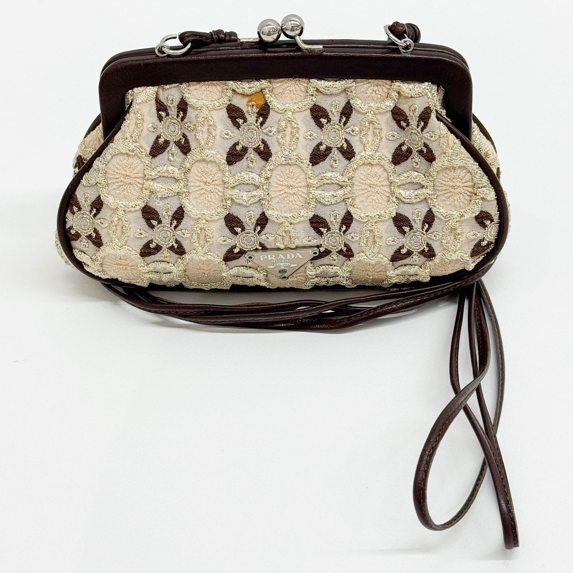 Embroidery Multicolor Viscouse Pouch Bag