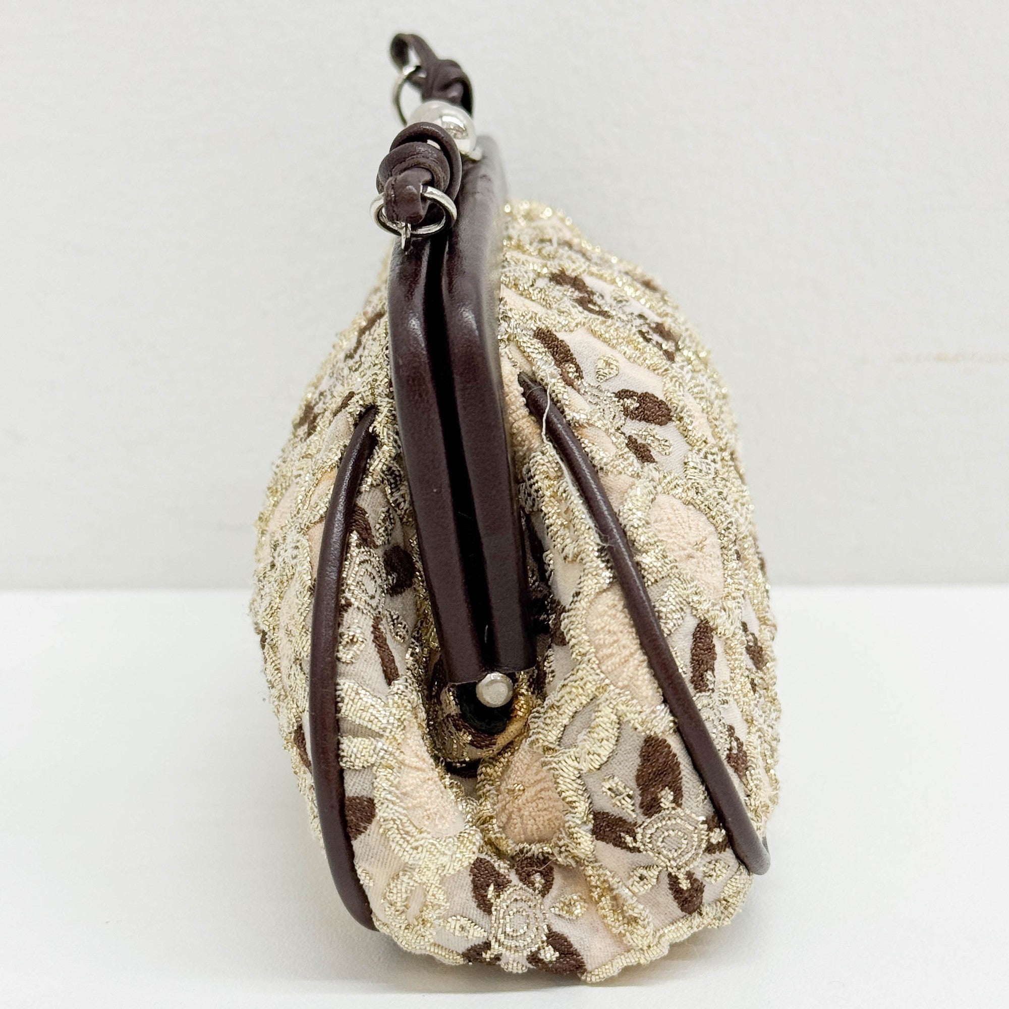 Embroidery Multicolor Viscouse Pouch Bag