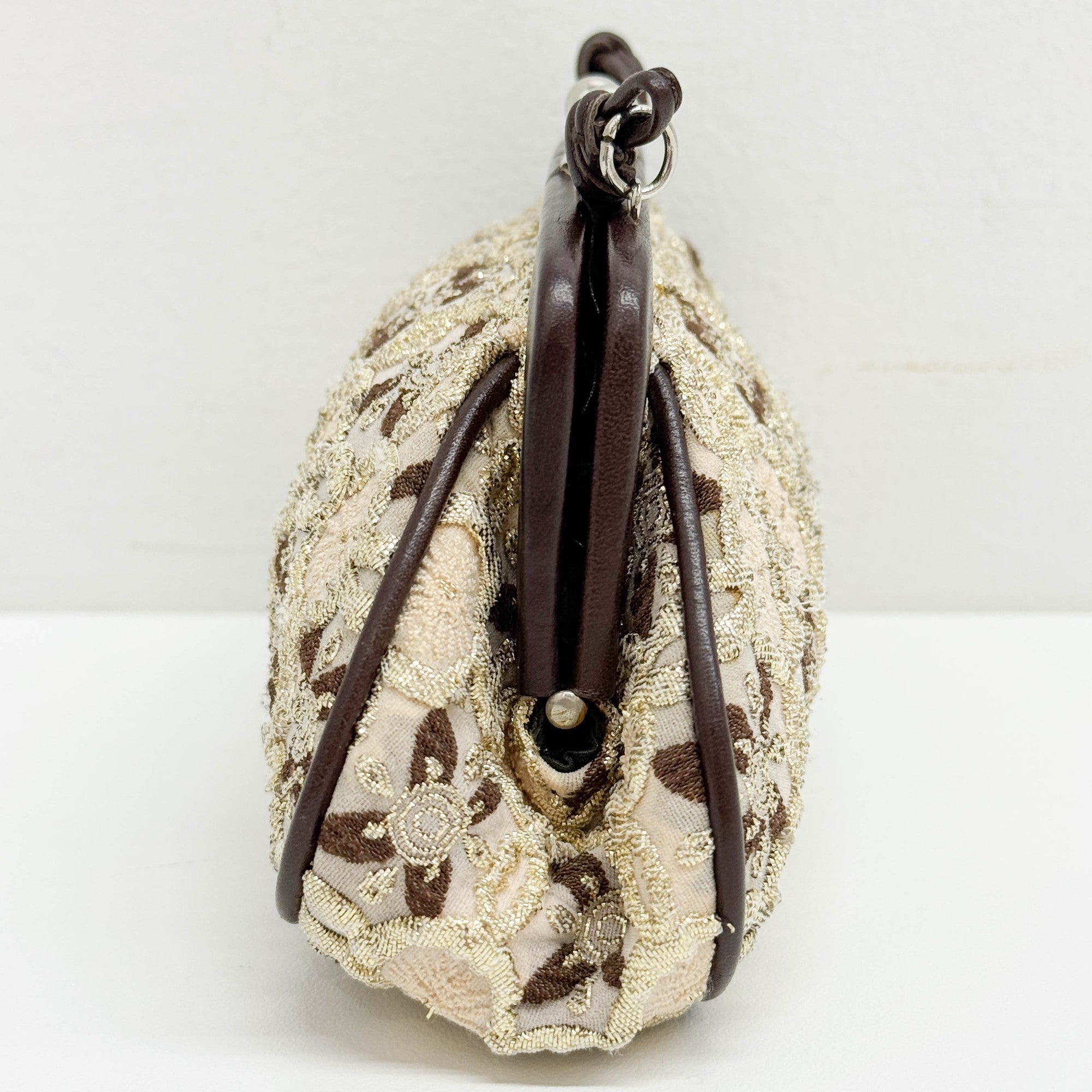 Embroidery Multicolor Viscouse Pouch Bag