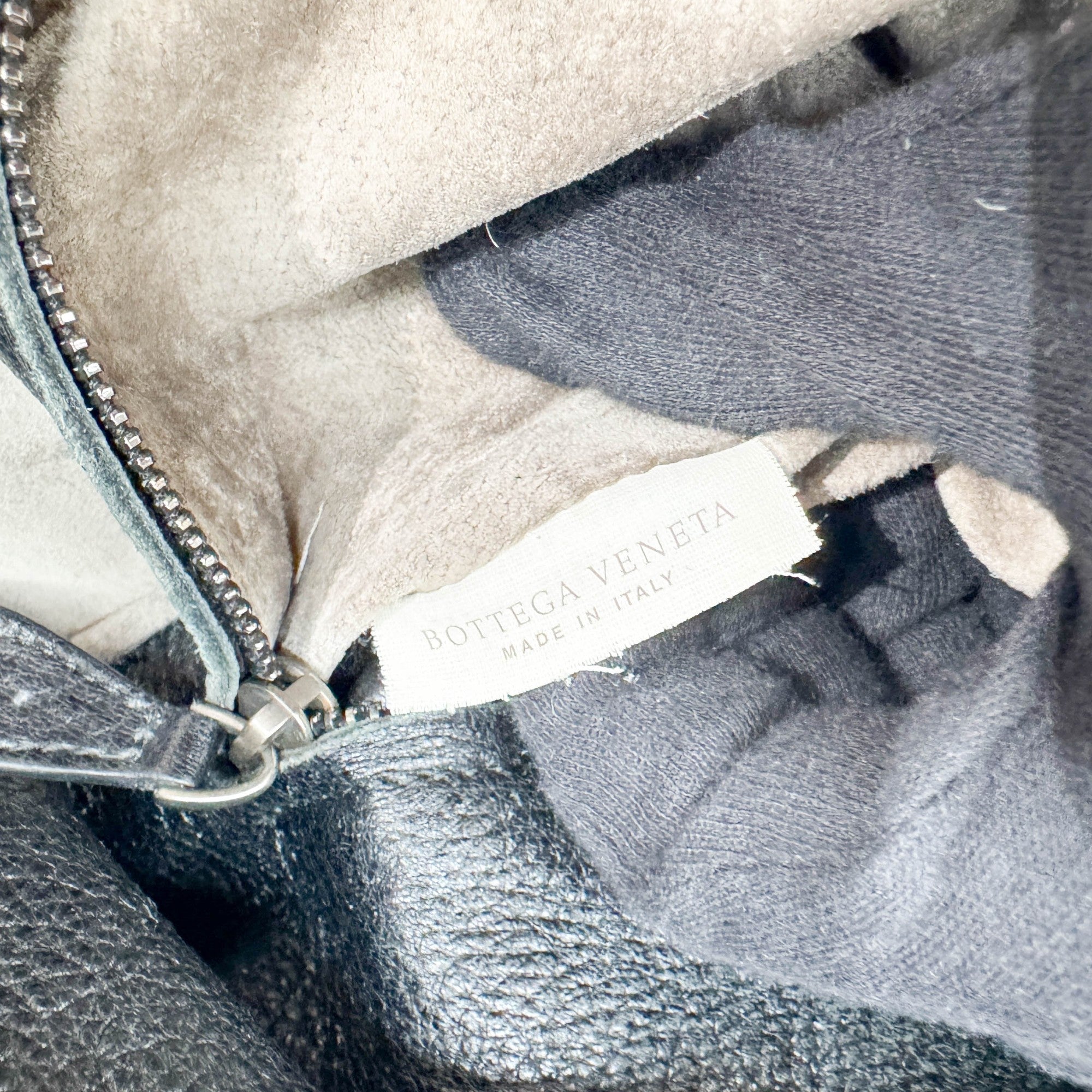 Baseball Cervo Black Leather Hobo Bag