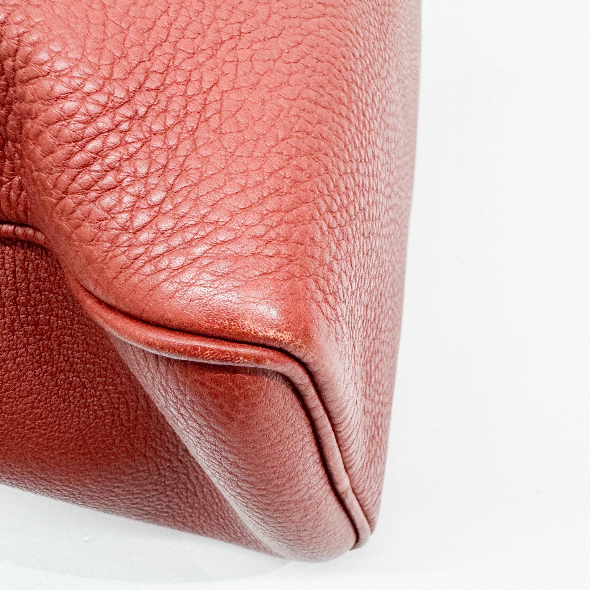 Terracotta Leather Shoulder Bag