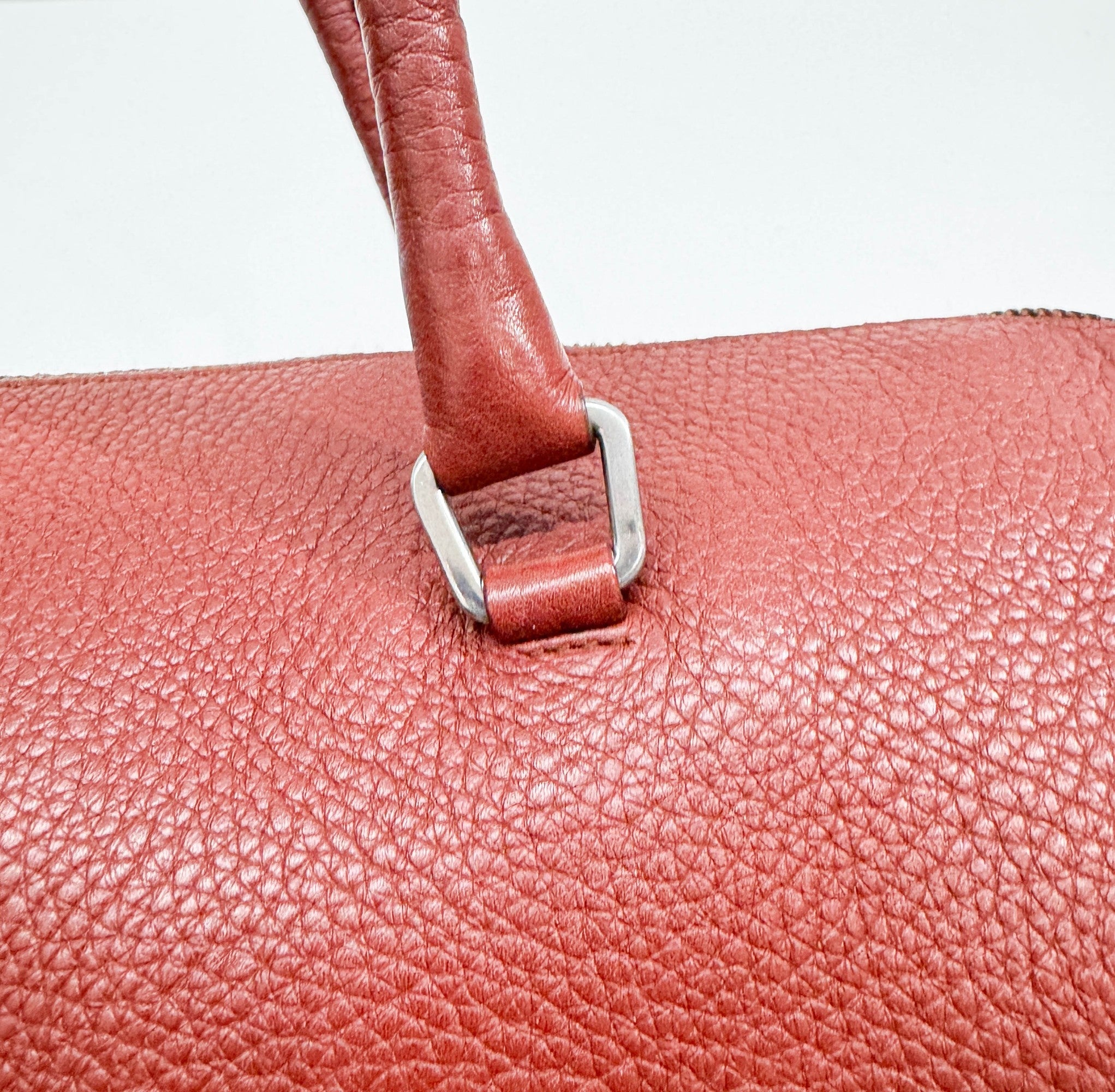 Terracotta Leather Shoulder Bag