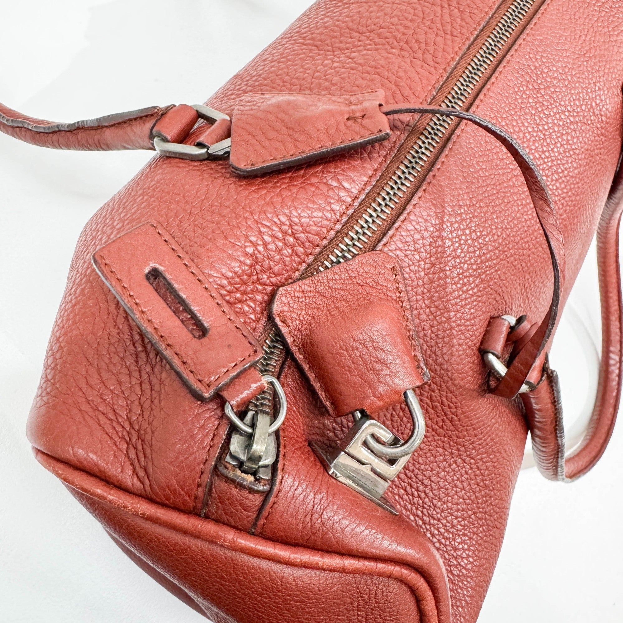 Terracotta Leather Shoulder Bag
