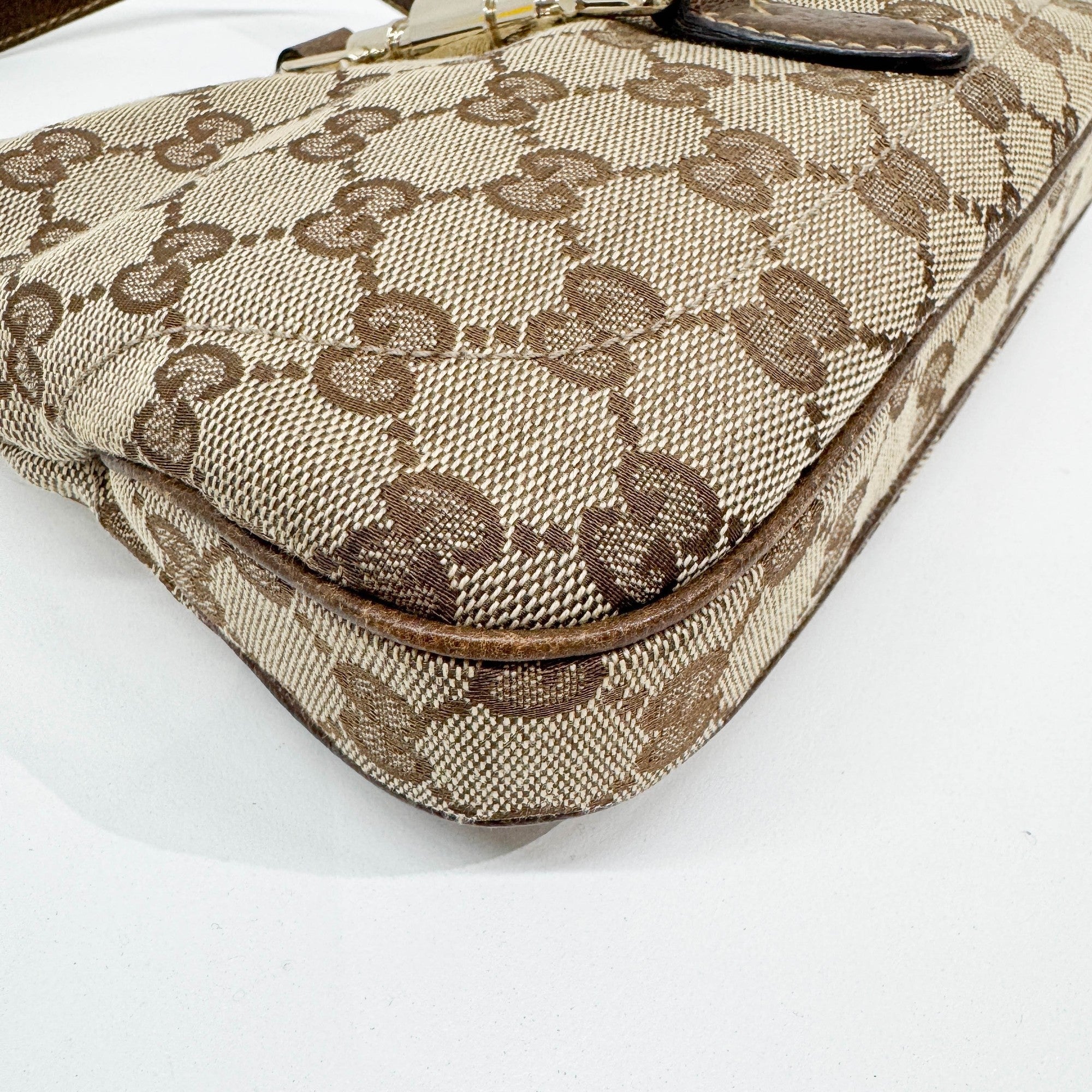 Mini Jacke Brown GG Canvas Shoulder Bag