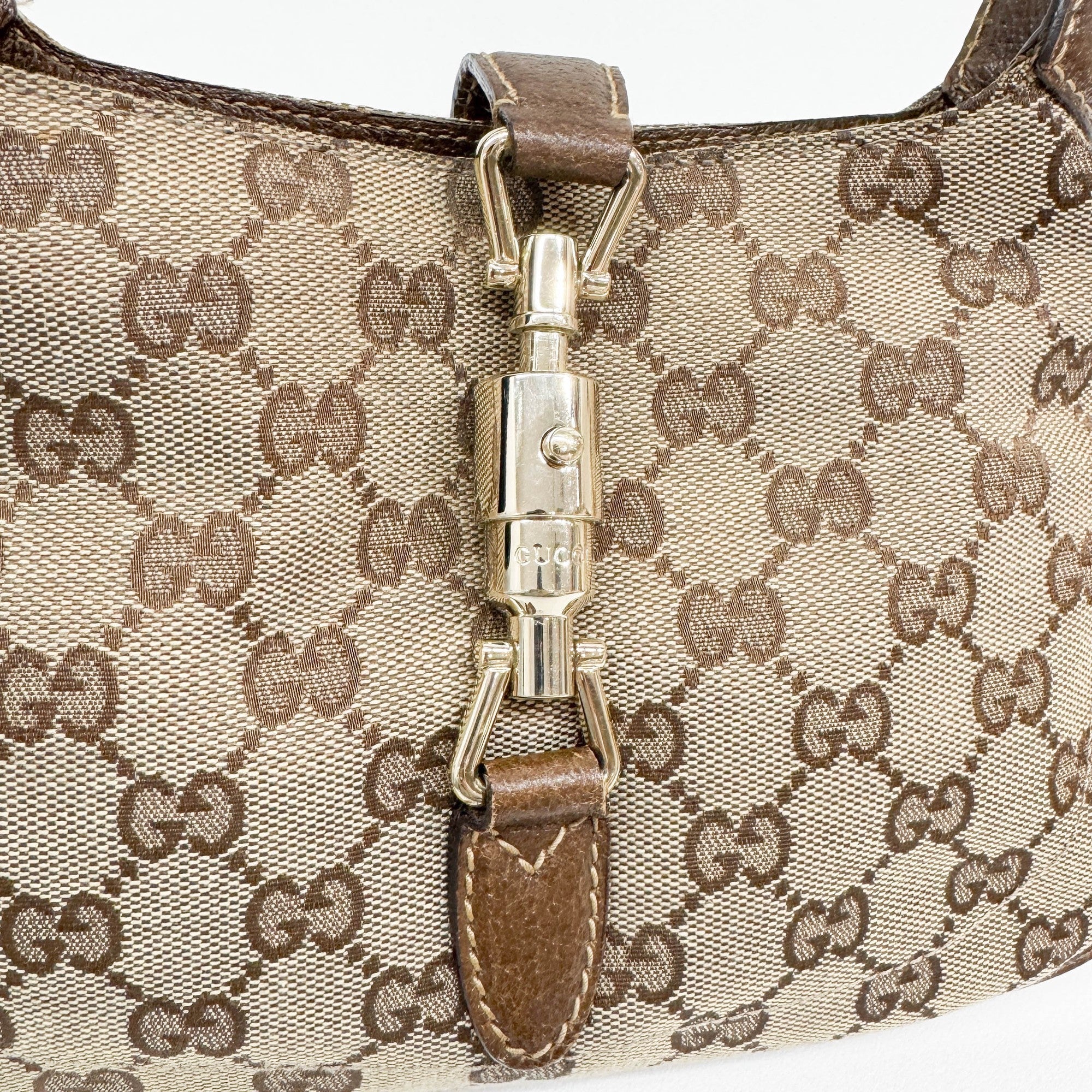 Mini Jacke Brown GG Canvas Shoulder Bag