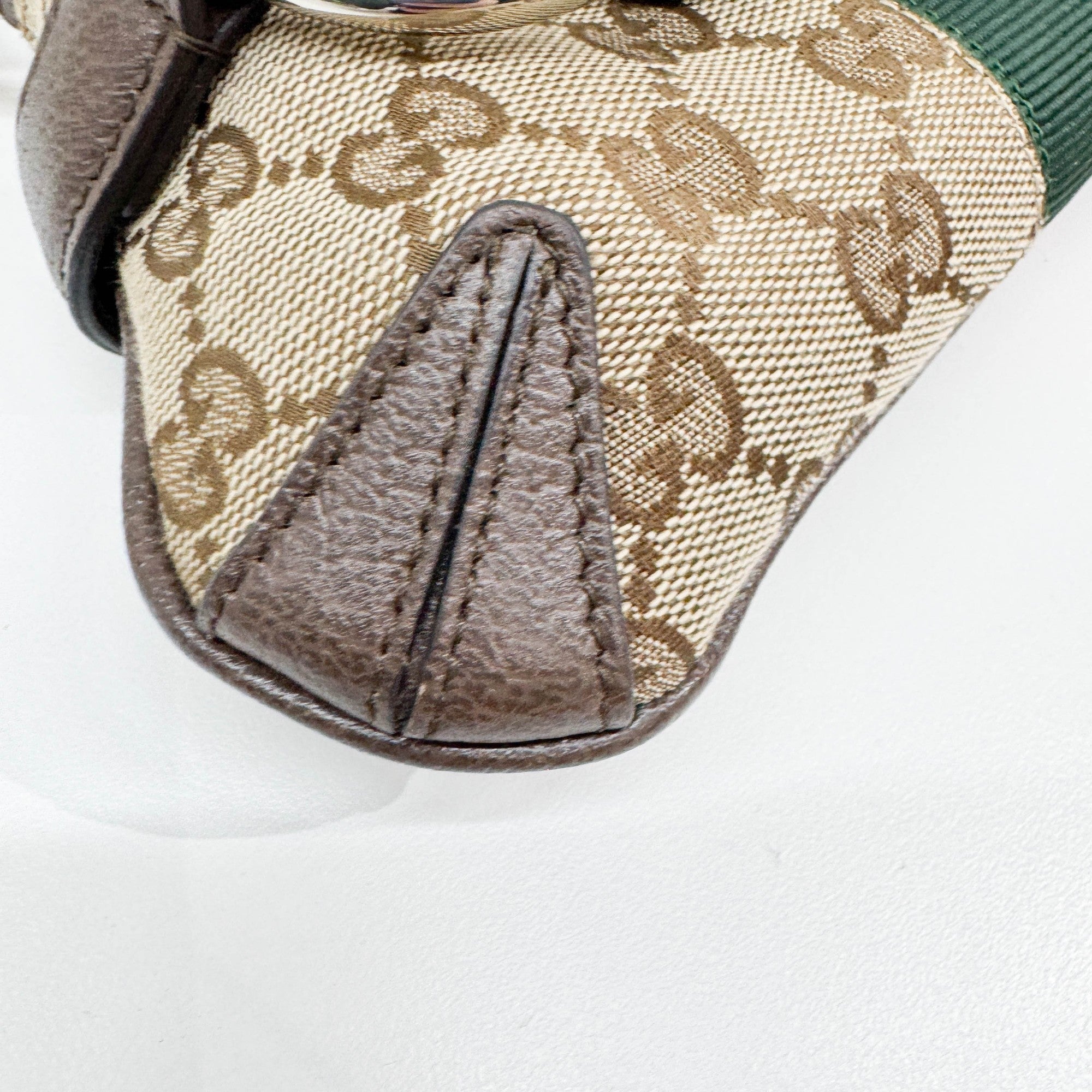 Horsebit Ophidia Tan GG Canvas Two Way Bag