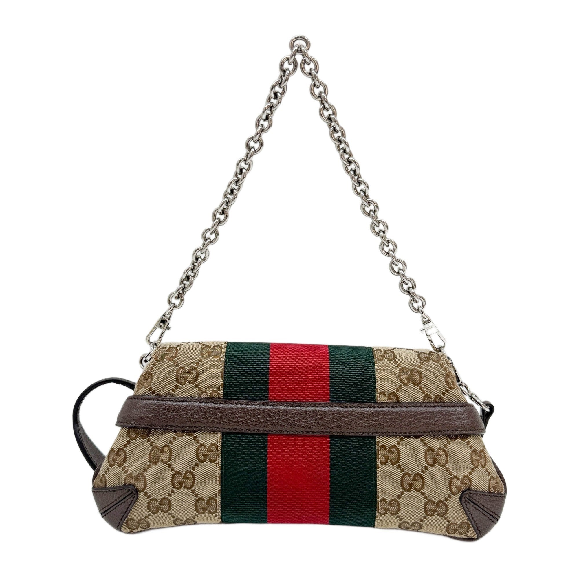 Horsebit Ophidia Tan GG Canvas Two Way Bag