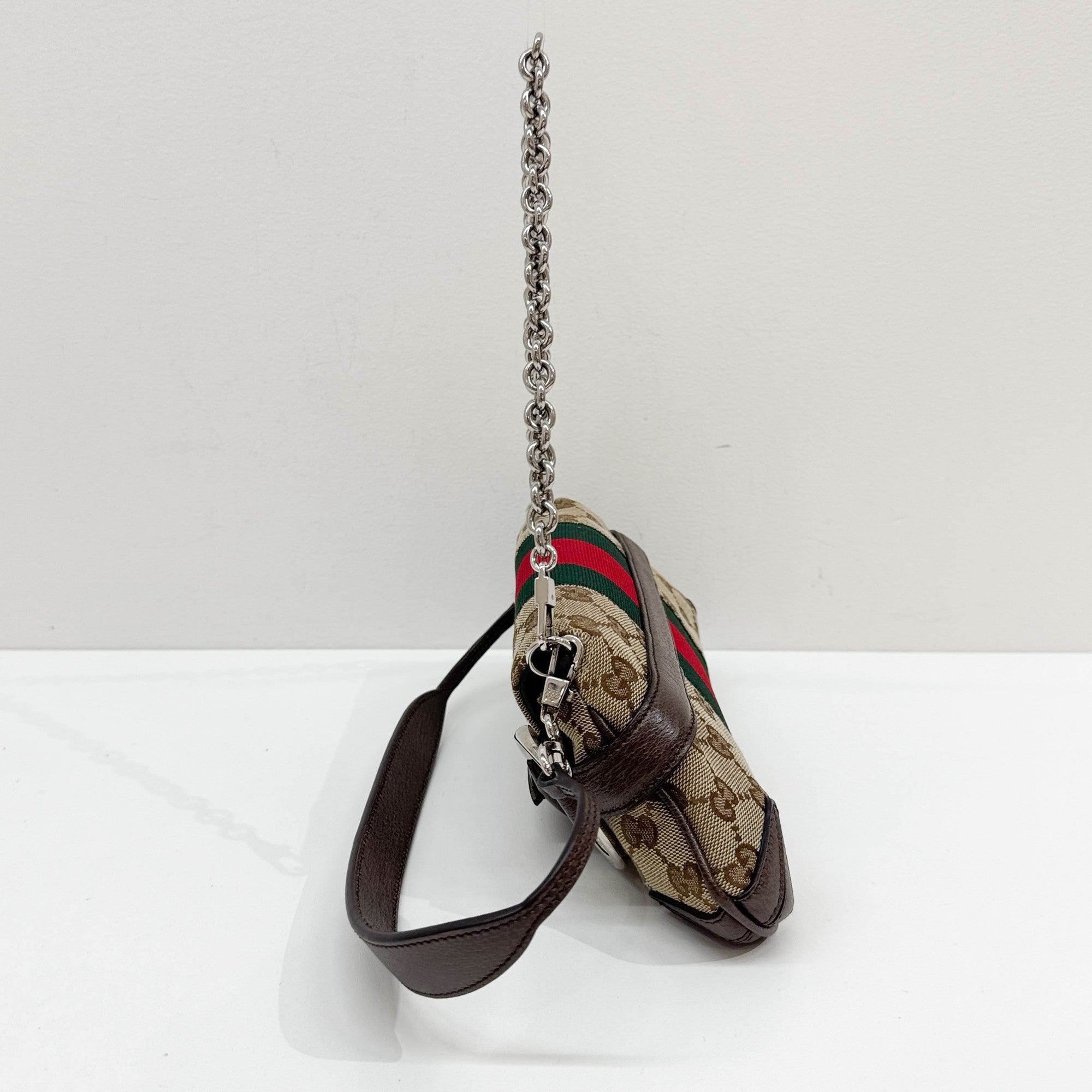 Horsebit Ophidia Tan GG Canvas Two Way Bag