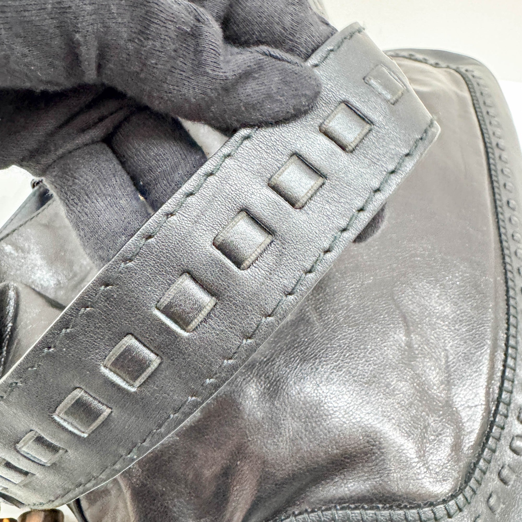 New Jackie Black Leather Two Way Bag