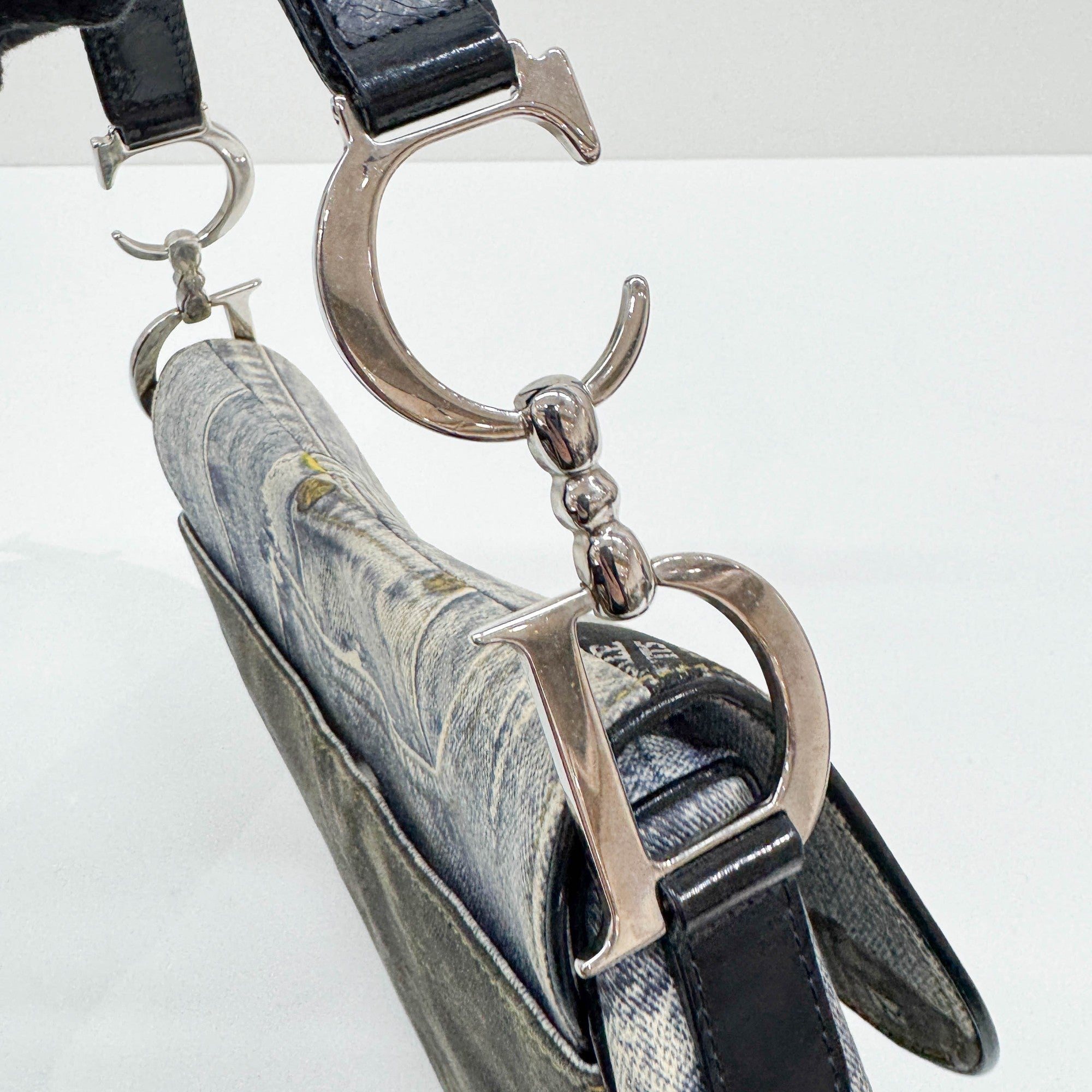 Saddle Speedway Blue Denim Shoulder Bag