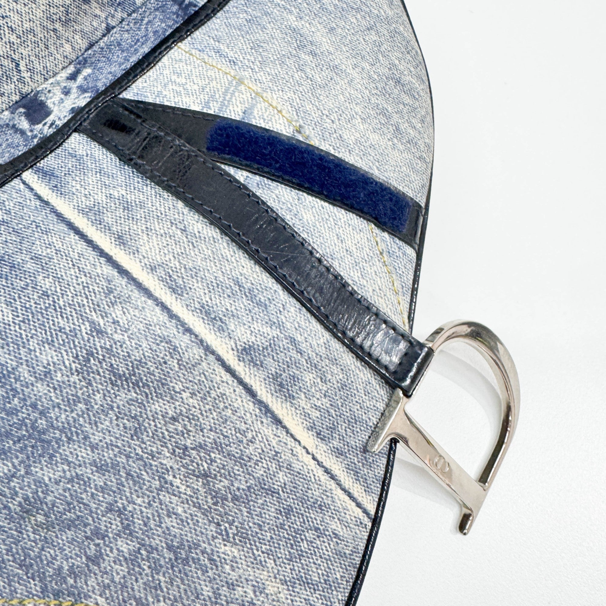 Saddle Speedway Blue Denim Shoulder Bag