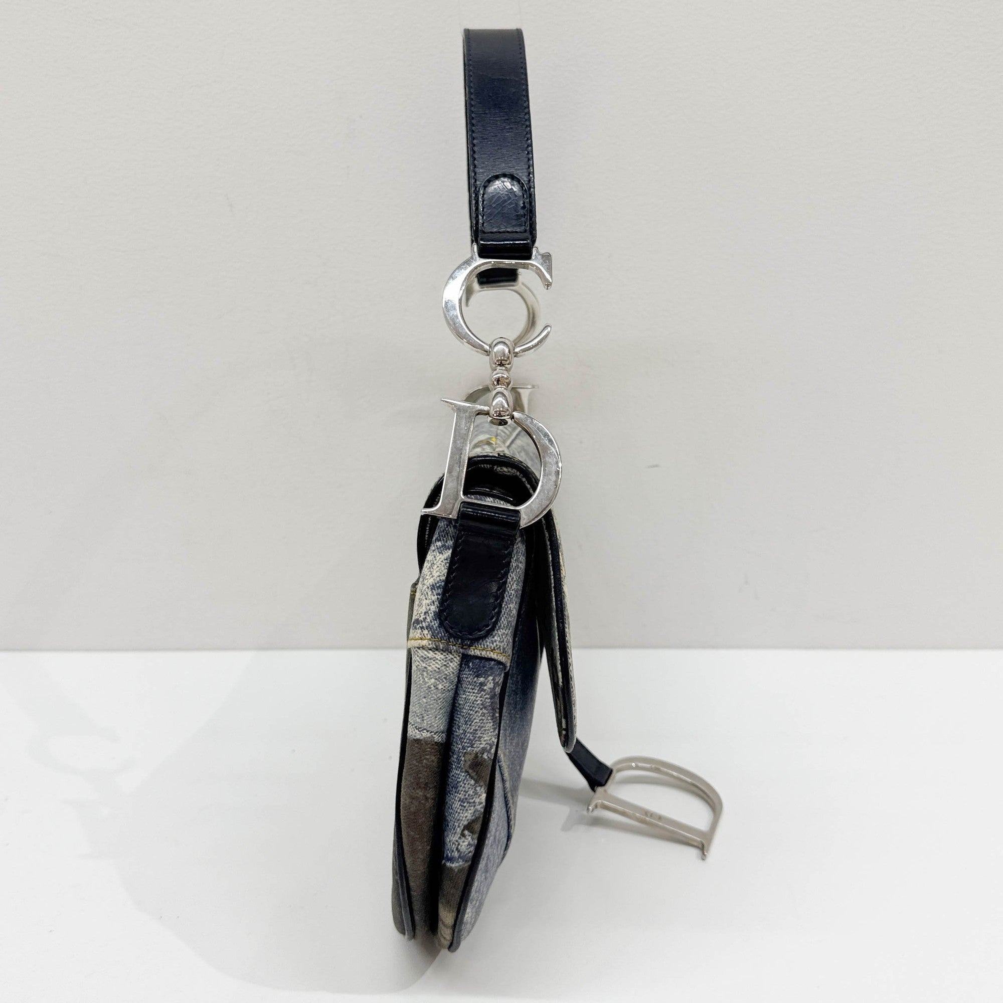 Saddle Speedway Blue Denim Shoulder Bag