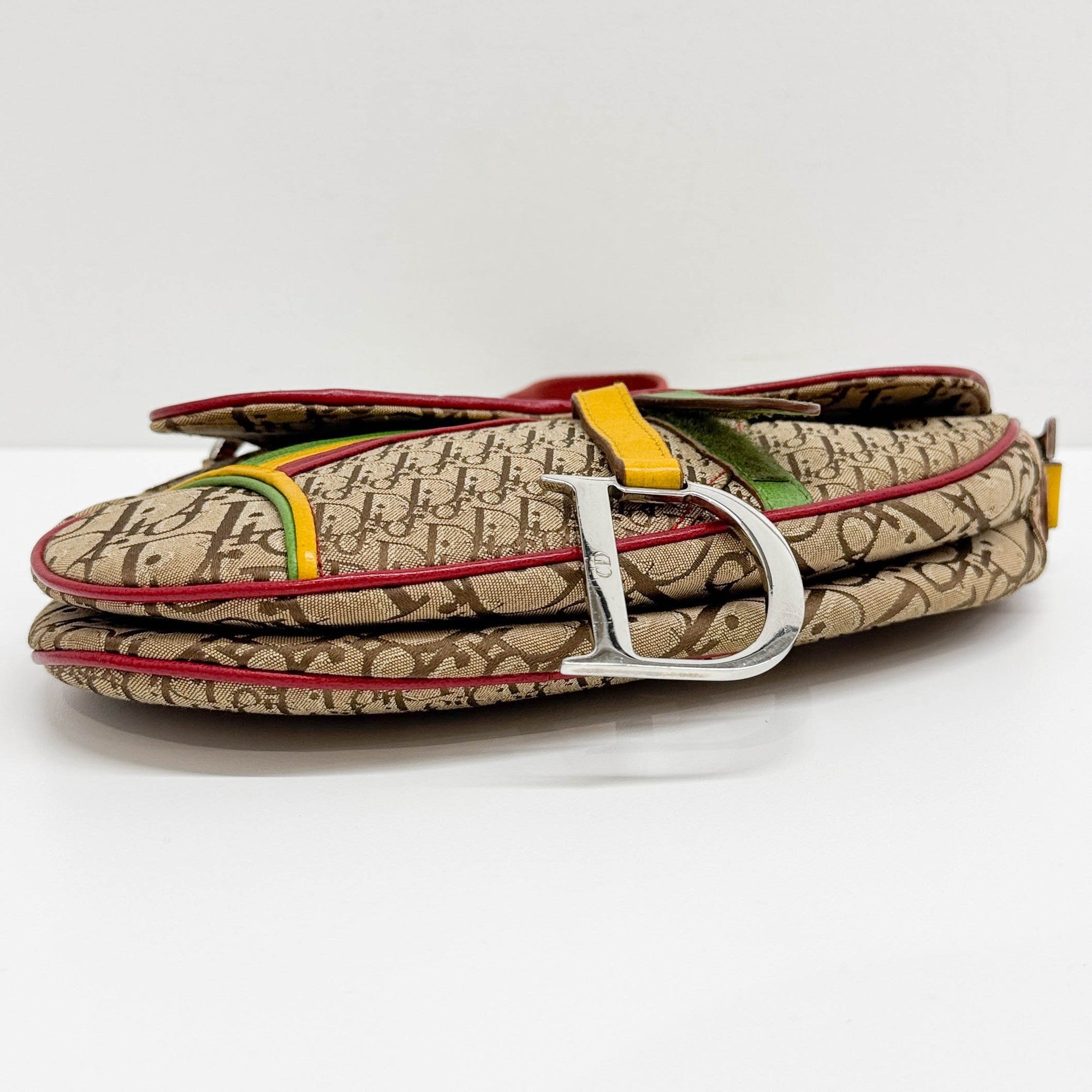 Saddle Tan Rasta Canvas Shoulder Bag