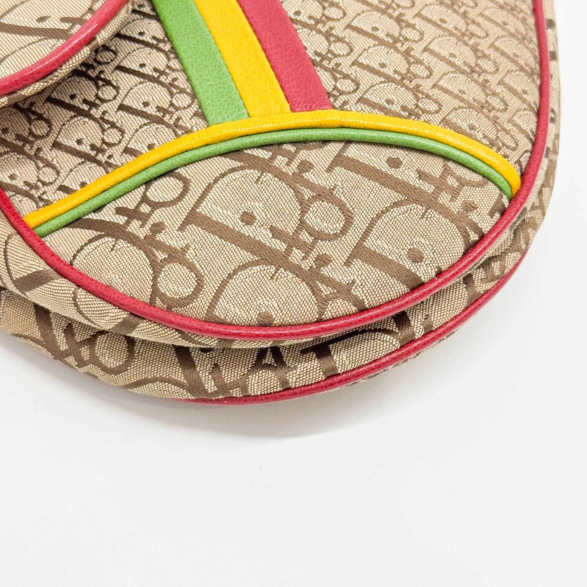 Saddle Tan Rasta Canvas Shoulder Bag