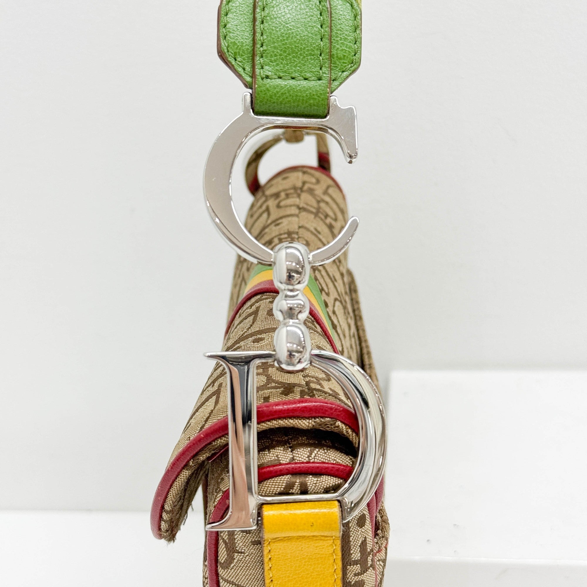 Saddle Tan Rasta Canvas Shoulder Bag