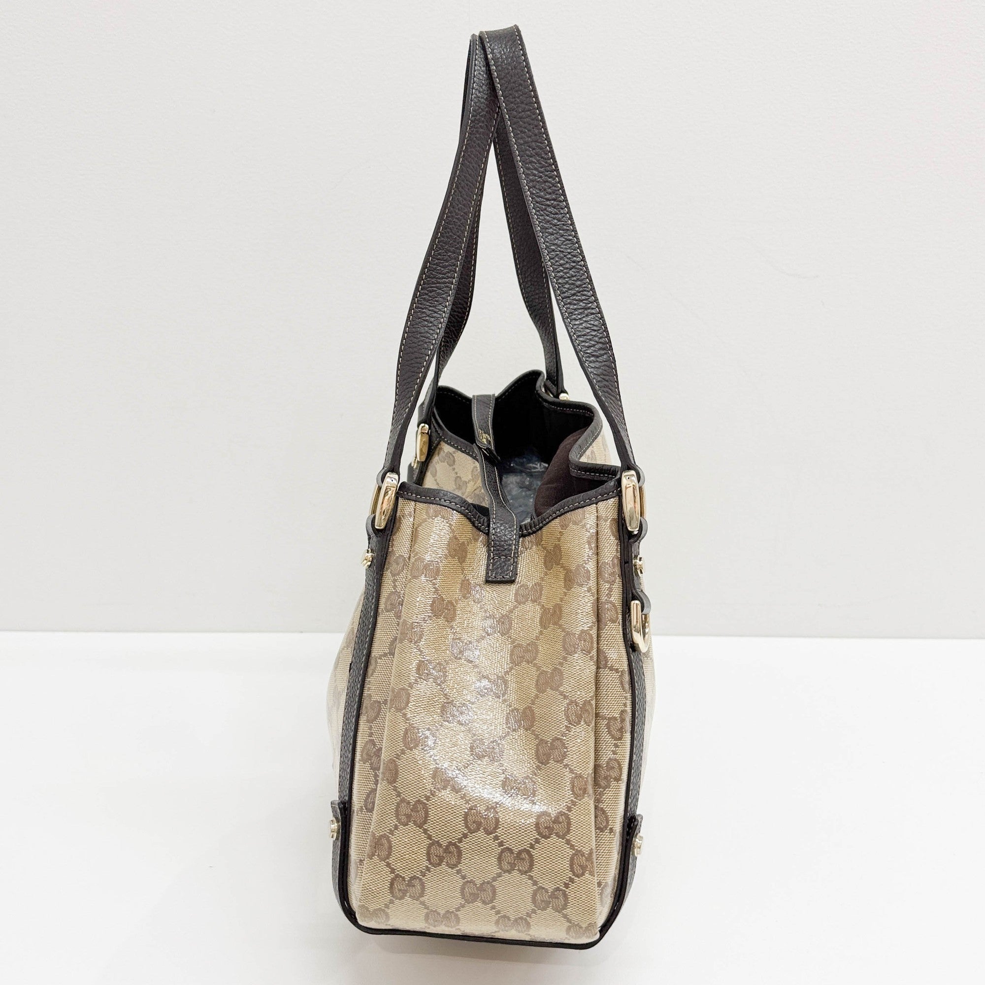 Abbey Brown GG Crystal Shoulder Bag