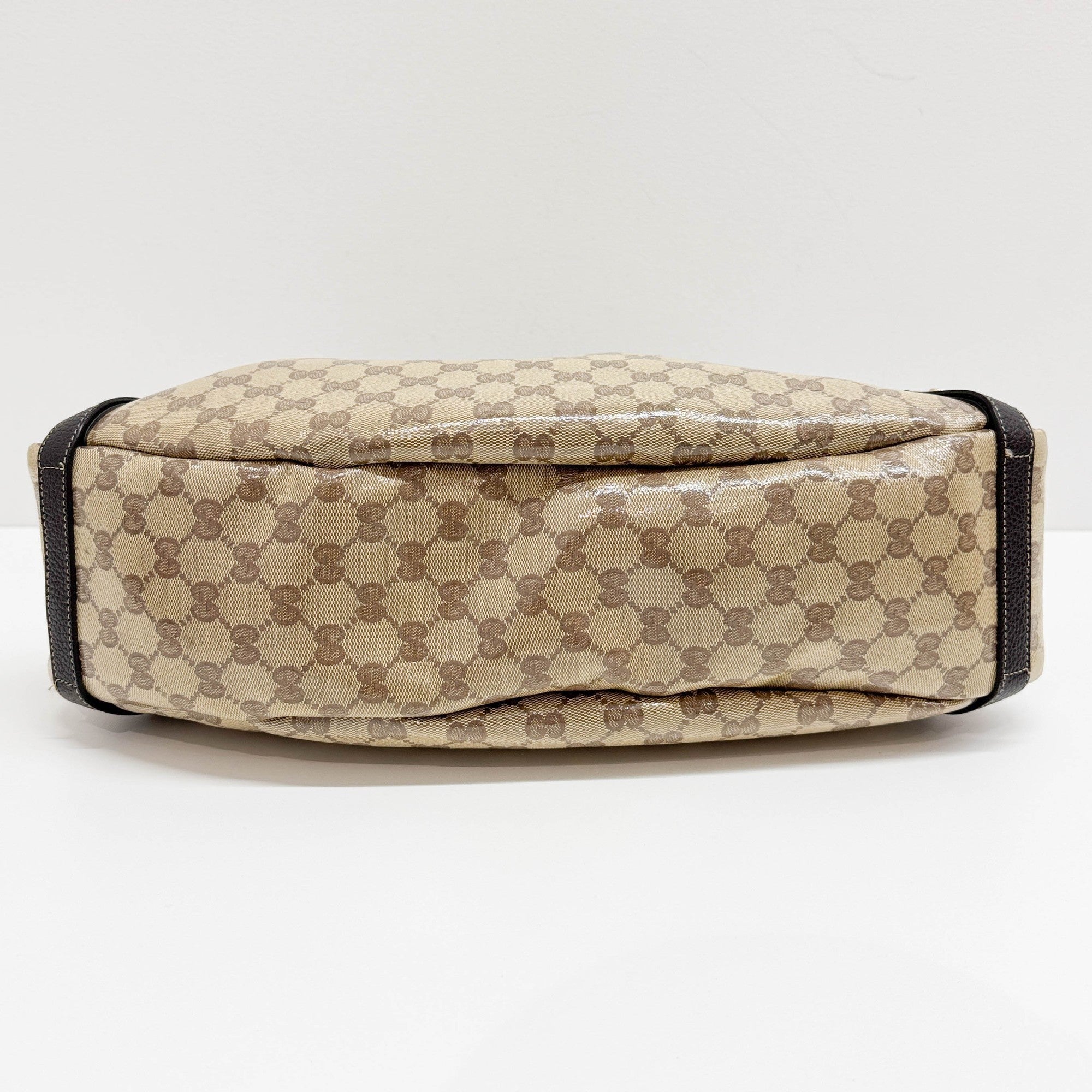 Abbey Brown GG Crystal Shoulder Bag