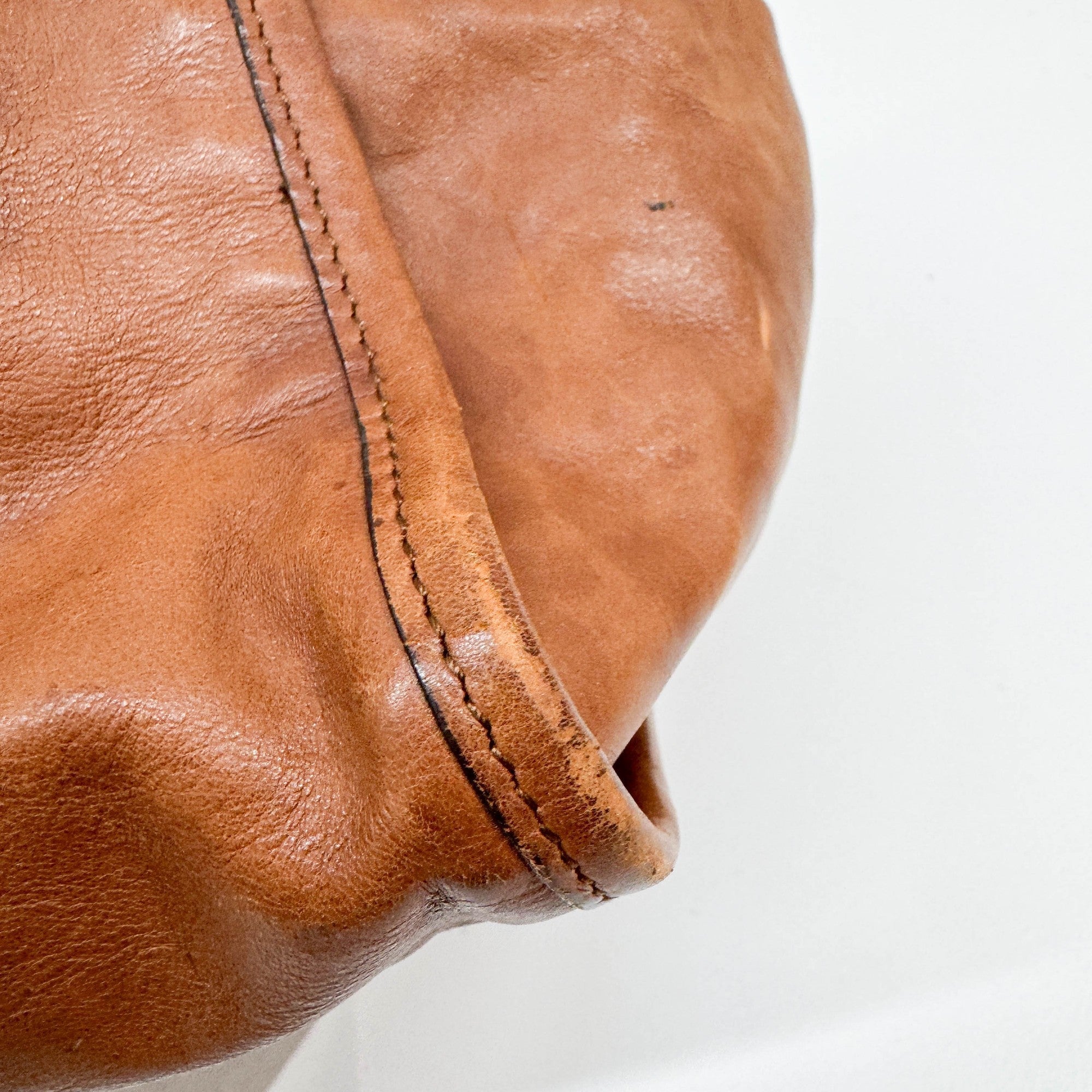 Stirrup Brown Leather Hobo Bag