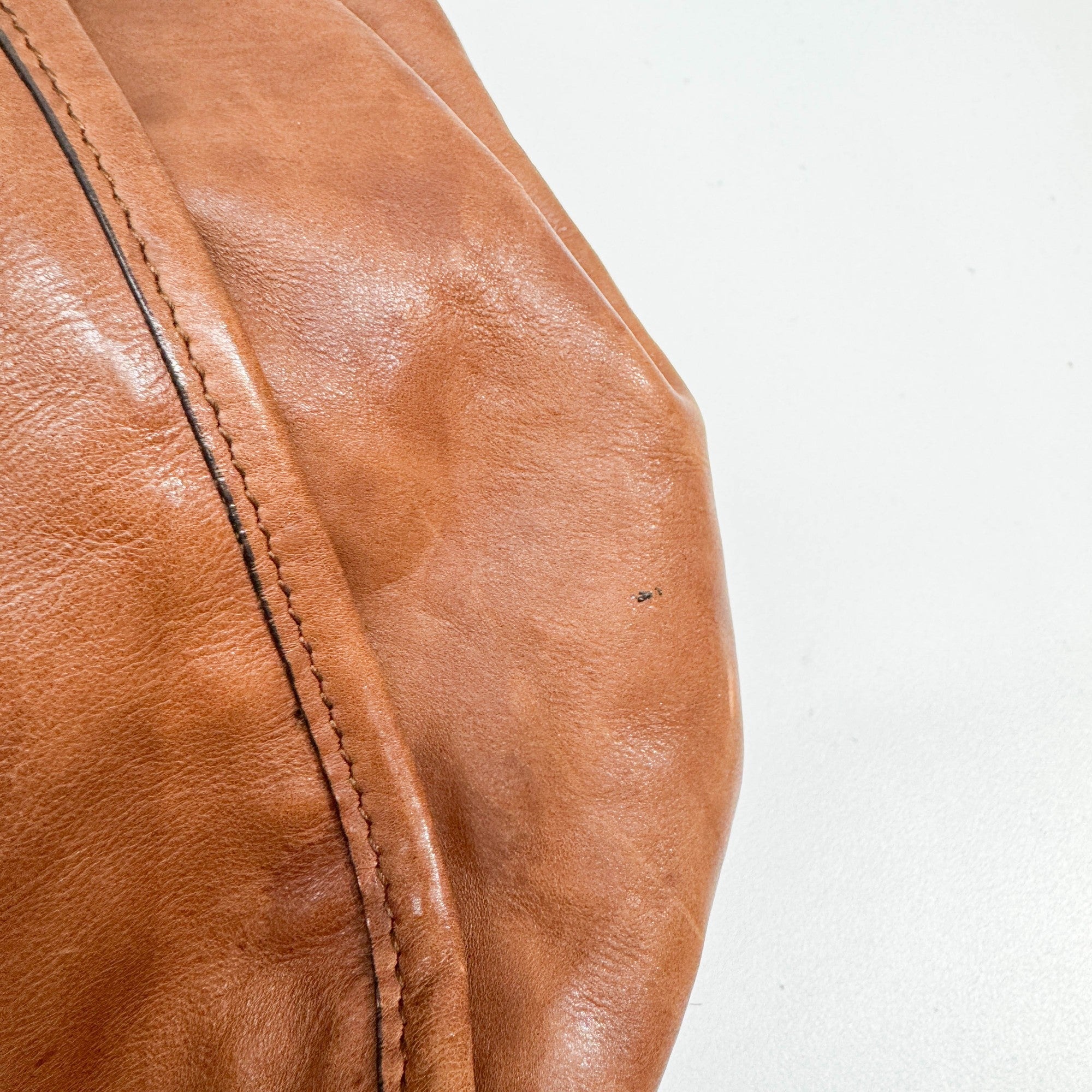 Stirrup Brown Leather Hobo Bag